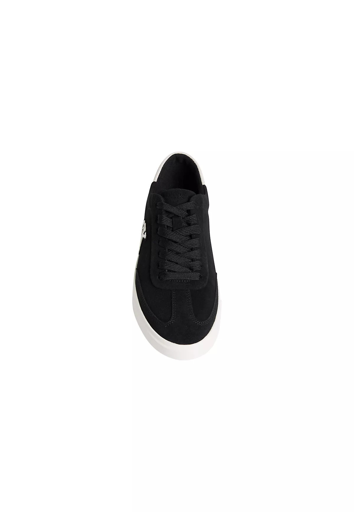 Calvin Klein Calvin Klein Kadın Süet Deri Rahat ve Düz Taban CK Logolu Siyah Sneaker HW0HW03144-0GM