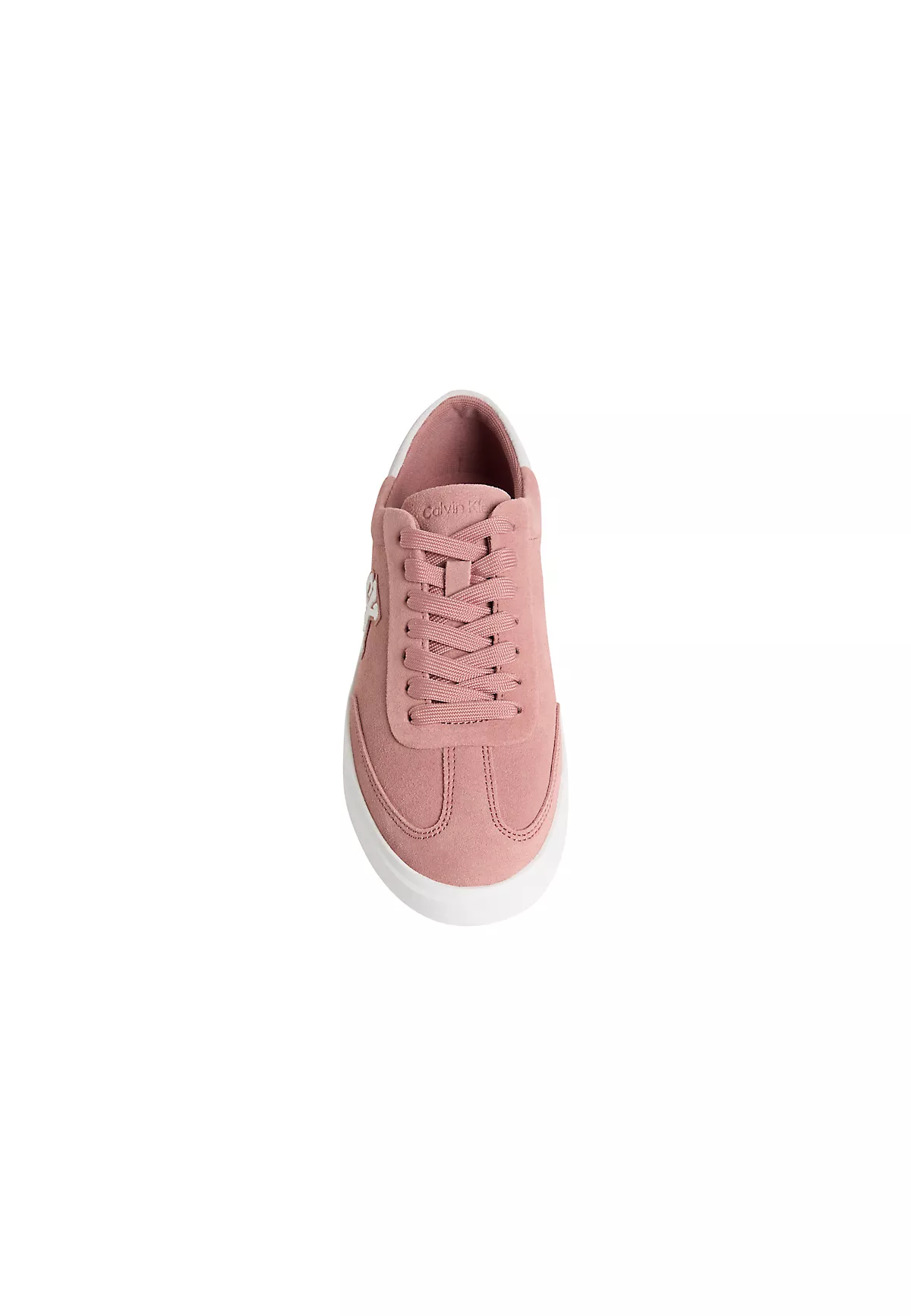 Calvin Klein Calvin Klein Kadın Süet Deri Rahat ve Düz Taban CK Logolu Pembe Sneaker HW0HW03144-0J2