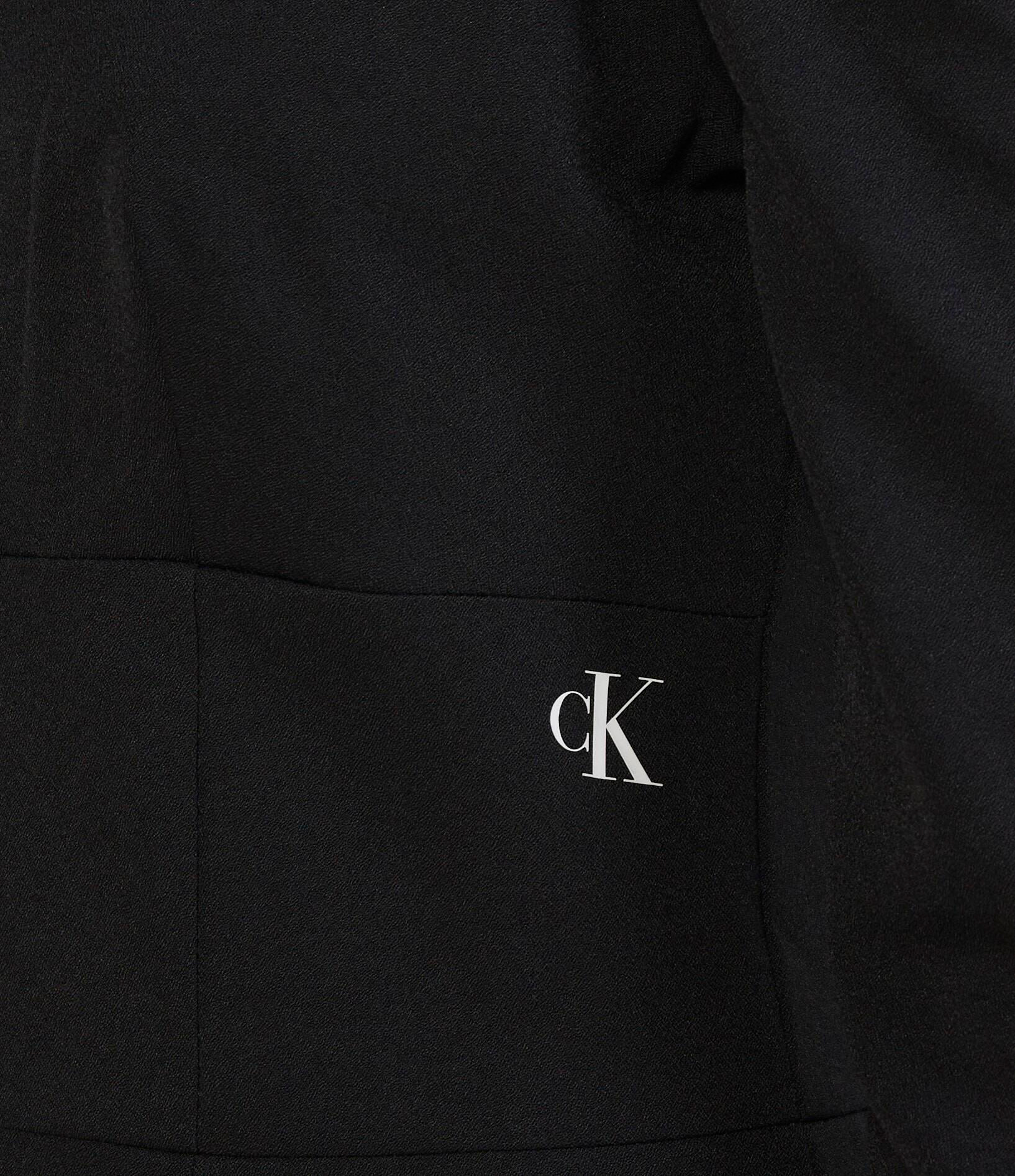 Calvin Klein Calvin Kleın Kadın Uzun kollu Günlük Kullanım Normal kesim Siyah Elbise J20J221914-BEH