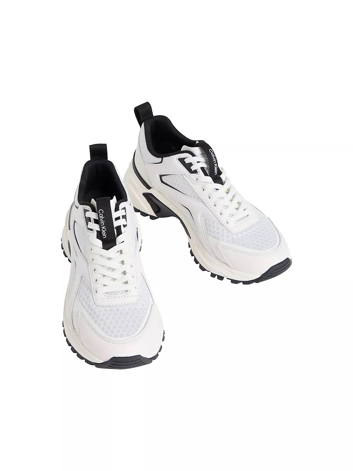 Calvin Klein Calvin Klein Kadın Yüksek Taban File Detaylı Logo İmzalı Beyaz Sneaker HW0HW03002-01W