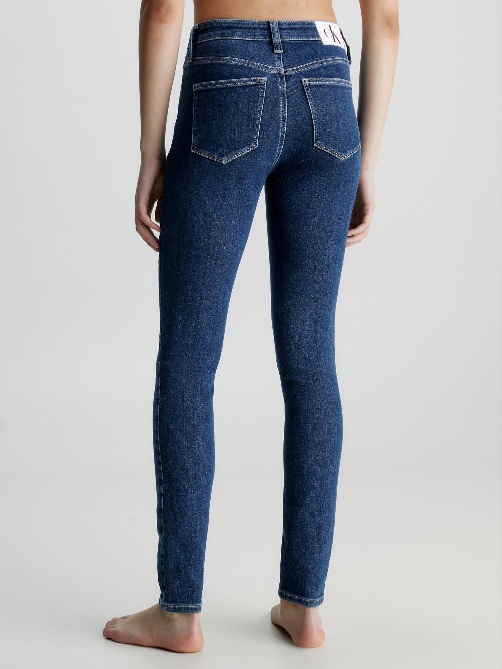 Calvin Klein Calvin Kleın Kadın Yüksek Bel Slim Rahat Lacivert Jeans J20J222214-1A4