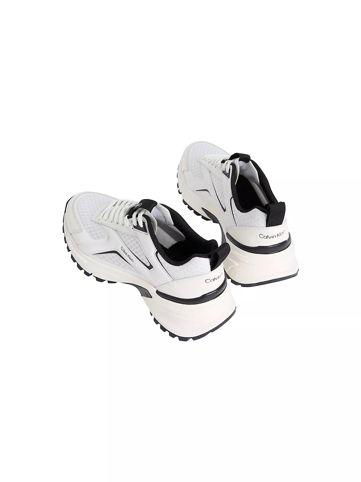 Calvin Klein Calvin Klein Kadın Yüksek Taban File Detaylı Logo İmzalı Beyaz Sneaker HW0HW03002-01W