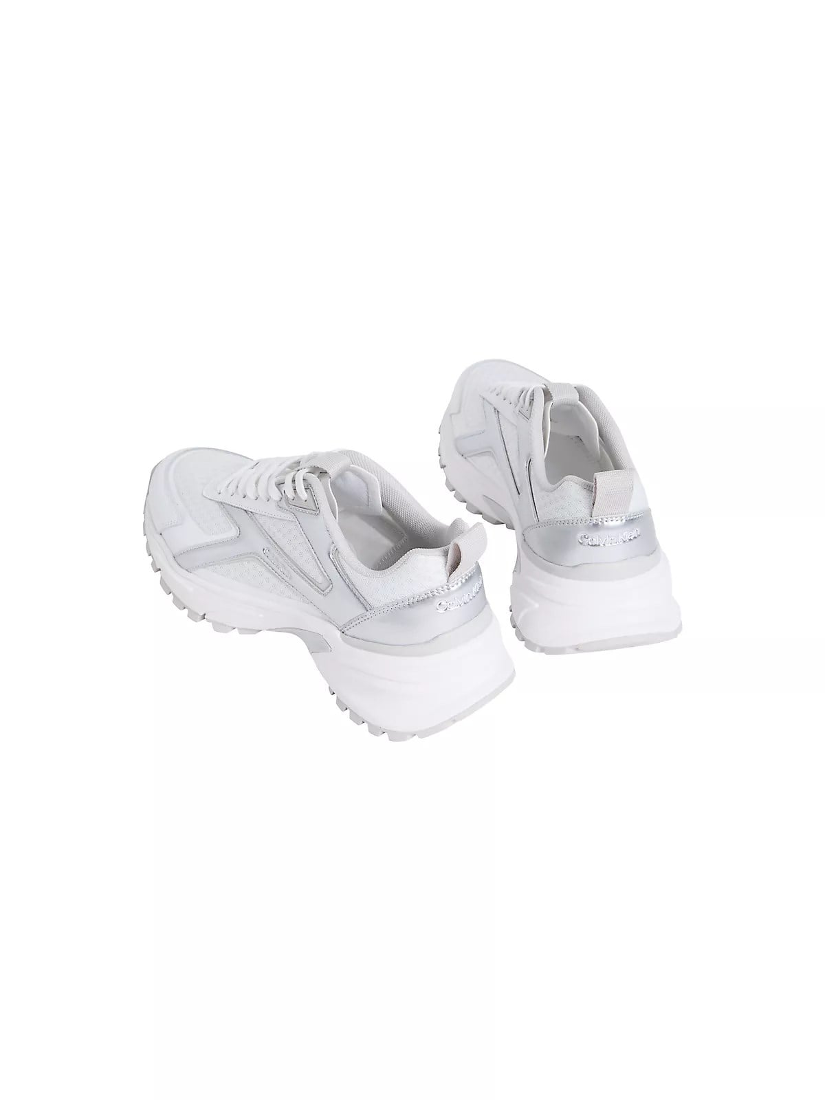Calvin Klein Calvin Klein Kadın Yüksek ve Ortopedik Tabanlı File Detaylı Beyaz Sneaker HW0HW03140-05Y