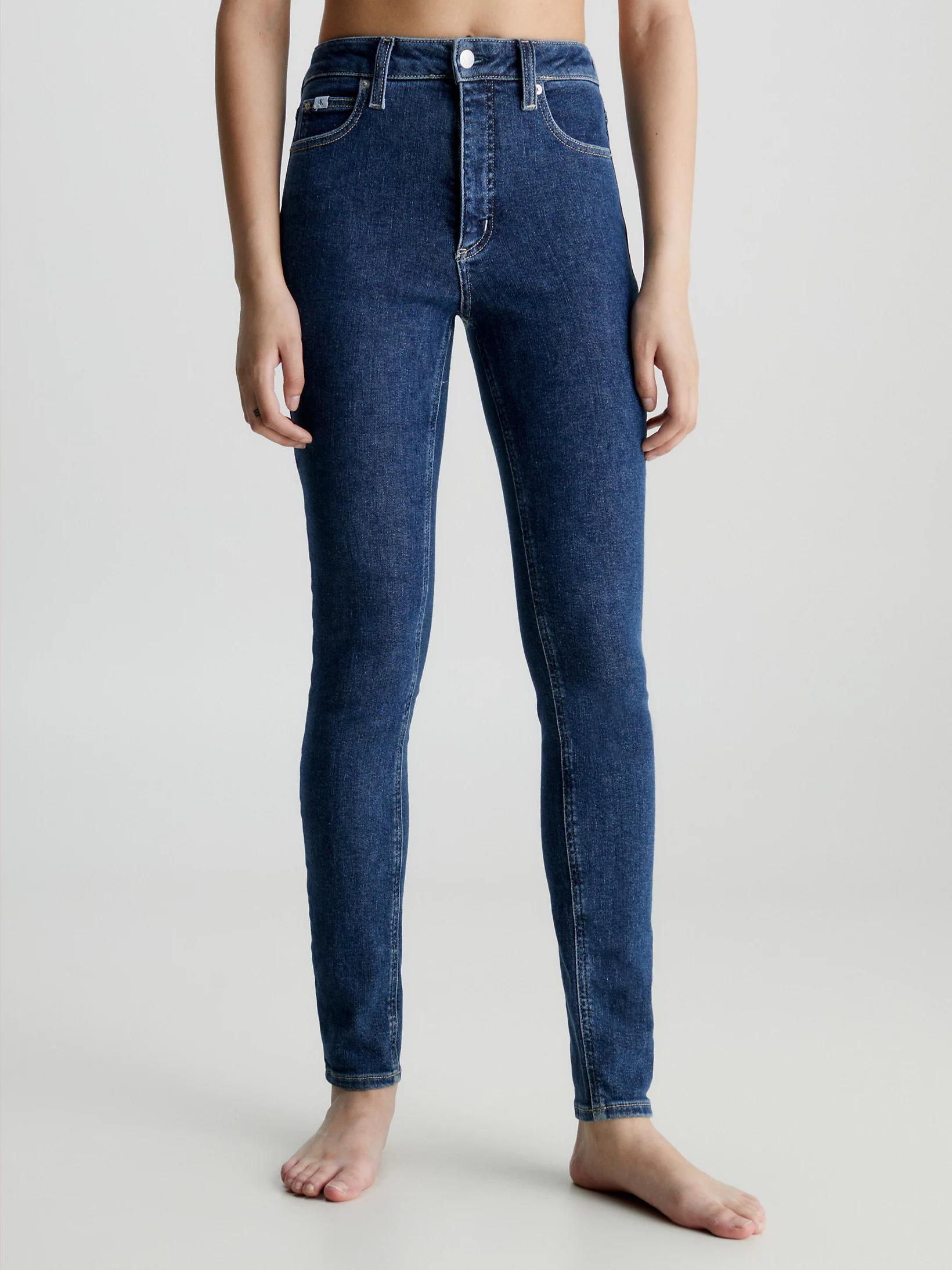 Calvin Klein Calvin Kleın Kadın Yüksek Bel Slim Rahat Lacivert Jeans J20J222214-1A4
