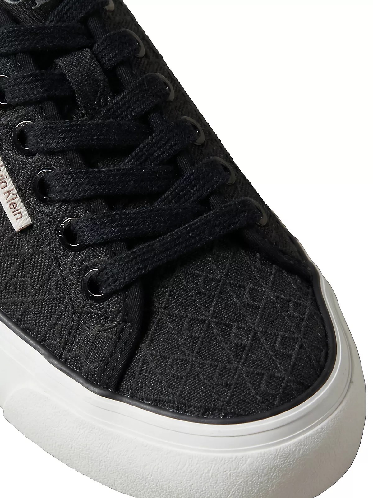 Calvin Klein Calvin Klein Kadın Yüksek Taban Bağcıklı Rahat Siyah Sneaker HW0HW03265-BEH