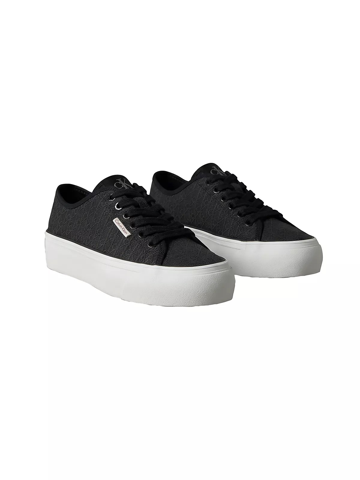Calvin Klein Calvin Klein Kadın Yüksek Taban Bağcıklı Rahat Siyah Sneaker HW0HW03265-BEH