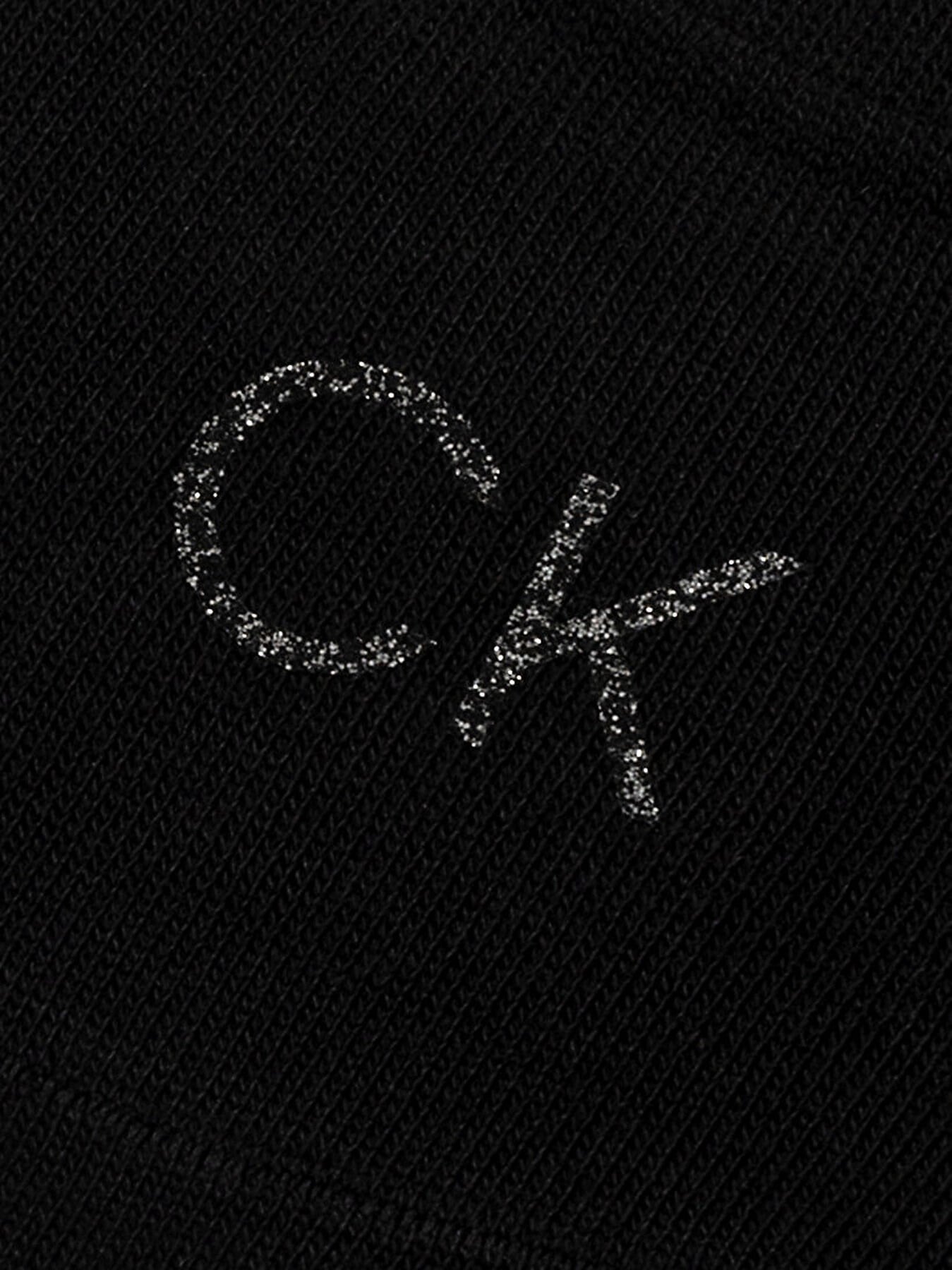 Calvin Klein Calvin Klein Kadın Yumuşak Örme Kumaşlı CK Logo Nakışlı İkili Paket Siyah Çorap C701228800-001