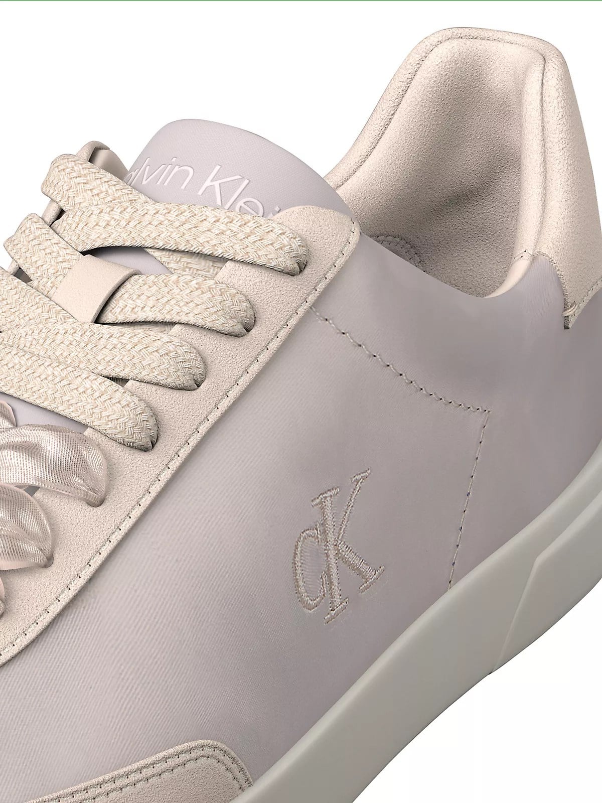 Calvin Klein Calvin Klein Kadın Yumuşak Süet Deri Rahat Taban Bağcıklı Yuvarlak Burun Lila Sneaker HW0HW03288-0H2