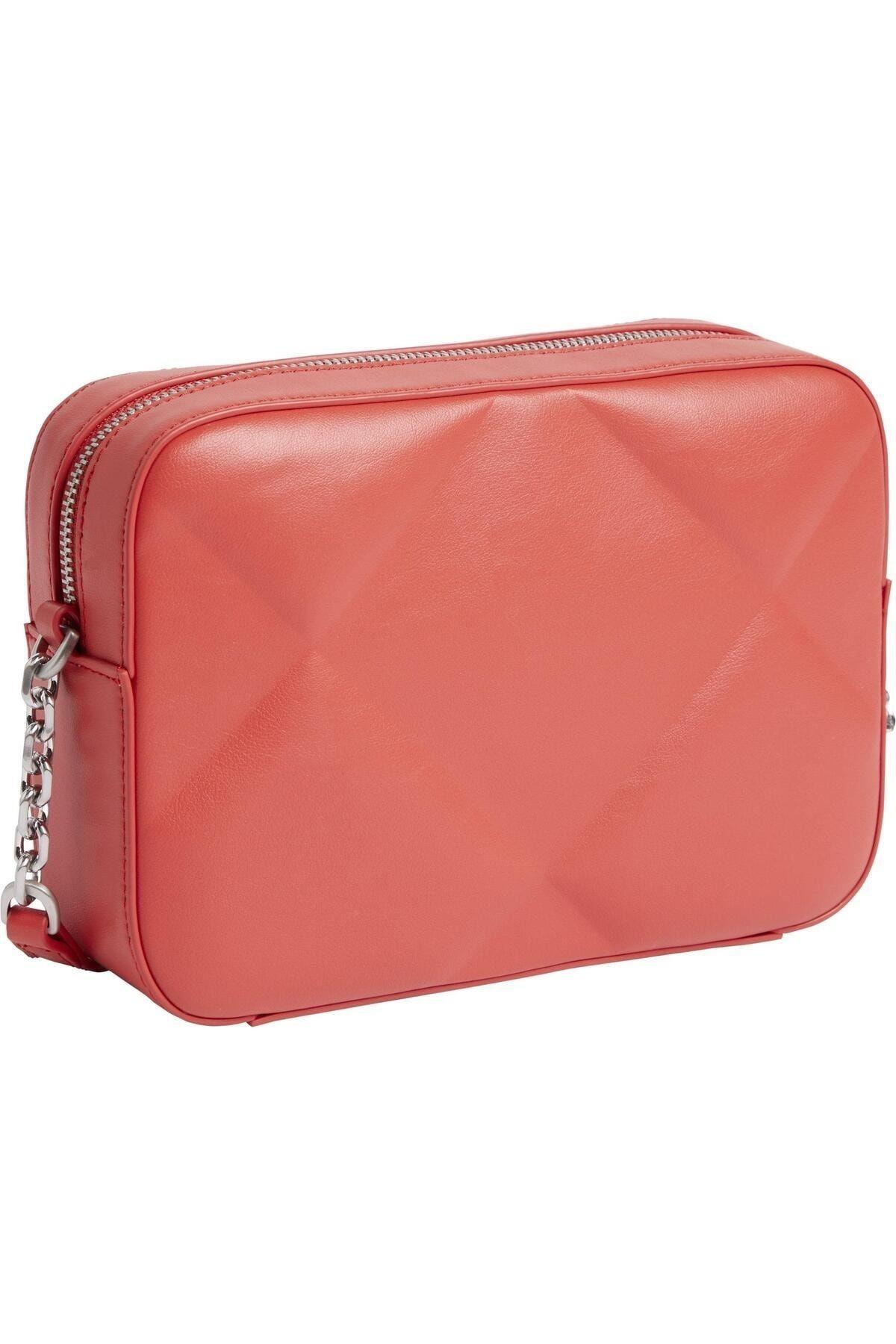Calvin Klein Calvin Kleın Kadın Zincir Detaylı Omuz Askılı Kırmızı Omuz Çantası K60K610767-XAD