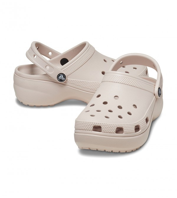 Crocs Crocs Kadın Marka Logolu Rahat Günlük Kullanım Pudra Terlik 206750-6UR