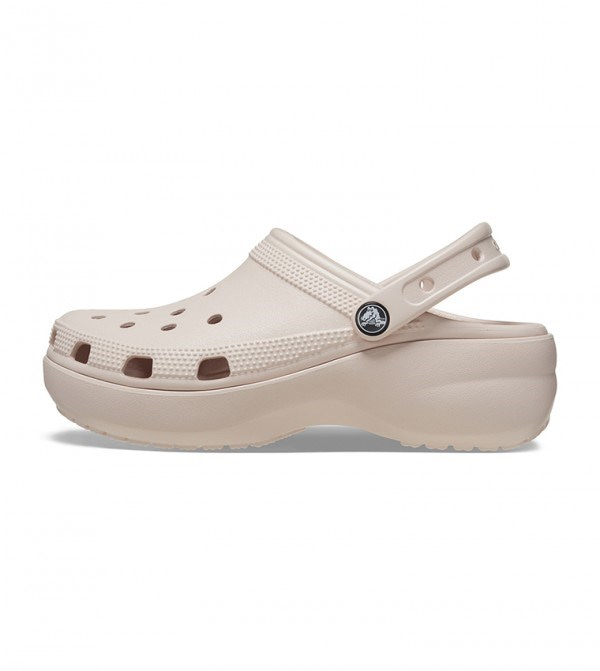 Crocs Crocs Kadın Marka Logolu Rahat Günlük Kullanım Pudra Terlik 206750-6UR