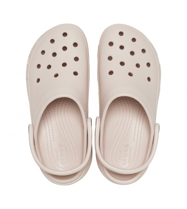 Crocs Crocs Kadın Marka Logolu Rahat Günlük Kullanım Pudra Terlik 206750-6UR
