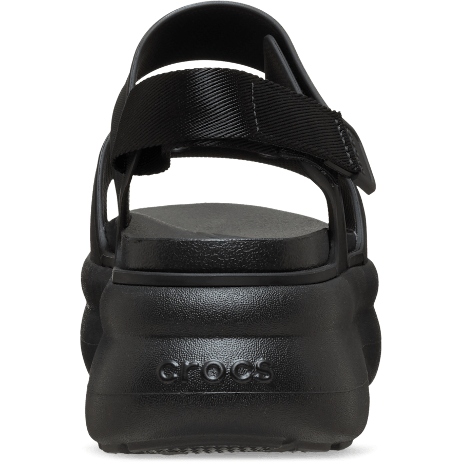 Crocs Crocs Kadın Yüksek Platform Tabanlı Y Kayışlı Siyah Sandalet 211755-001