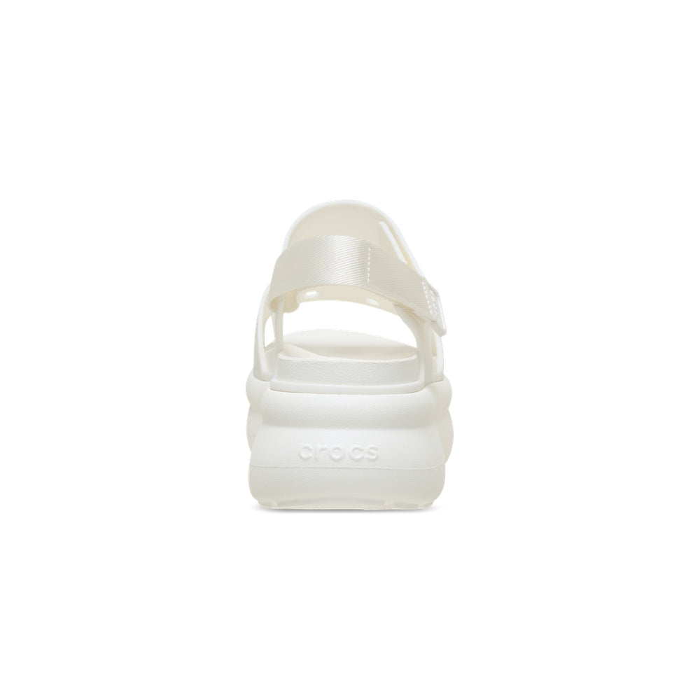 Crocs Crocs Kadın Yüksek Platform Tabanlı Y Kayışlı Beyaz Sandalet 211755-0WV