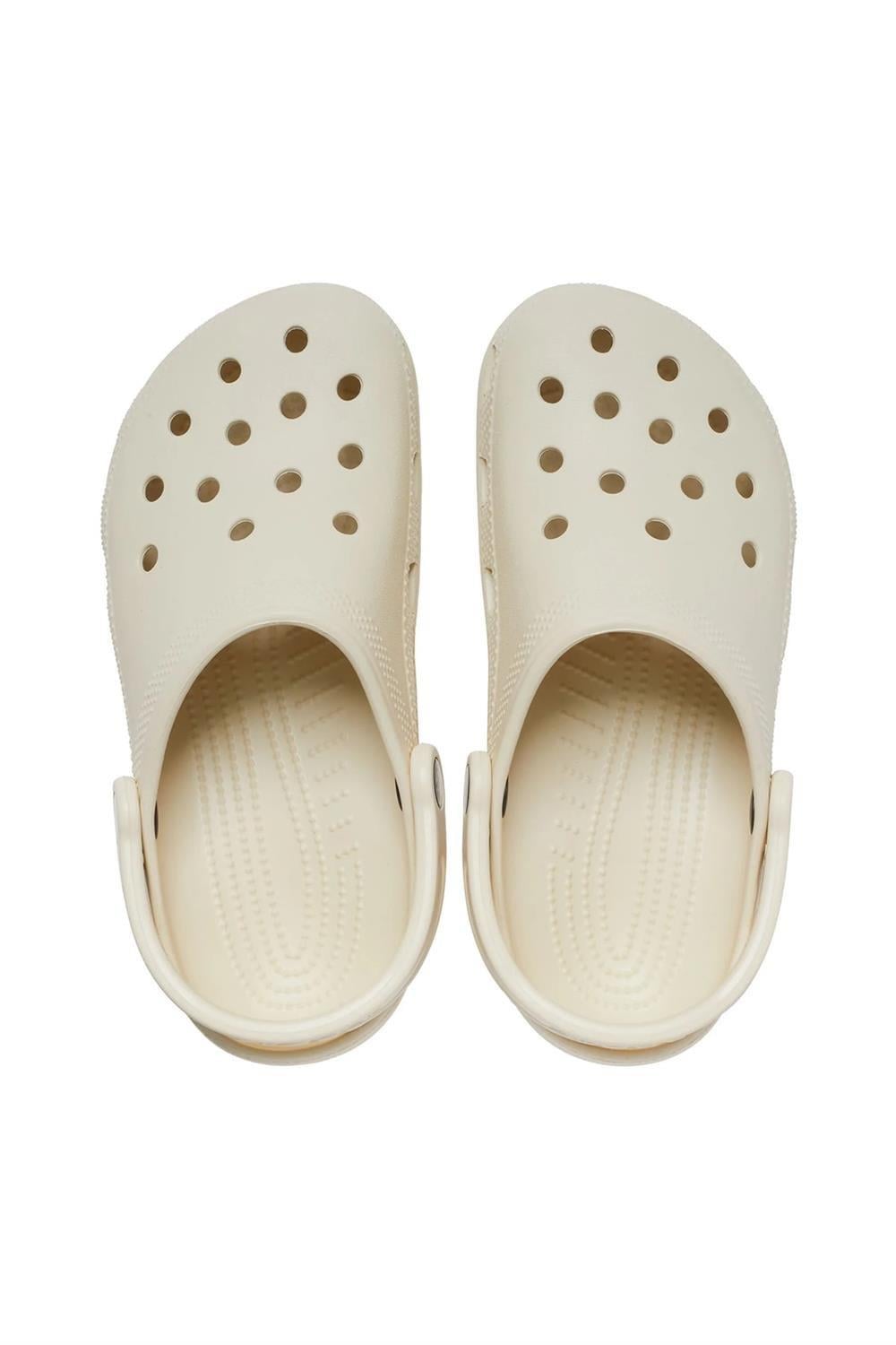 Crocs Crocs UNISEX Marka Logolu Rahat Taban Krem Terlik 10001-2Y2