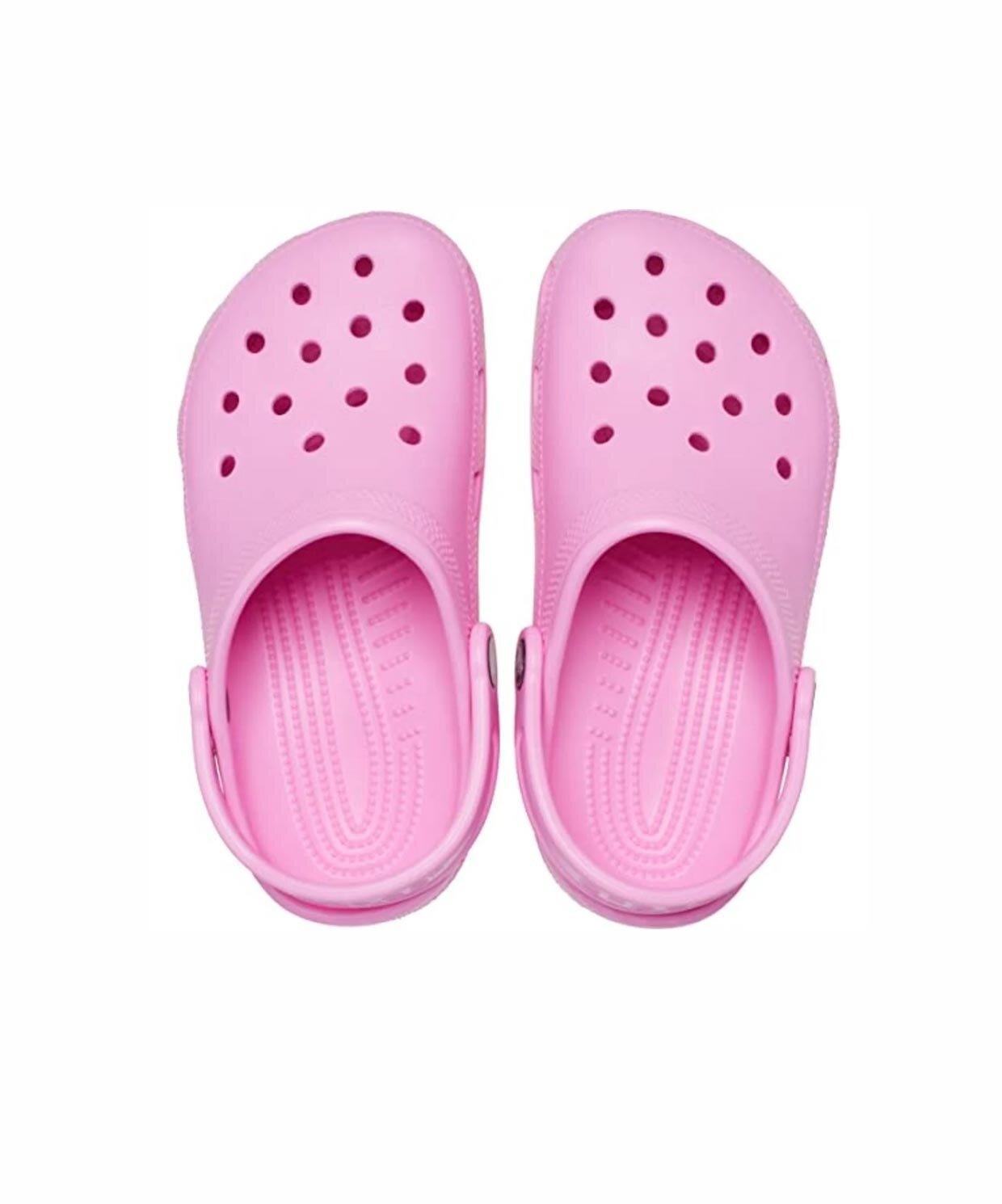 Crocs Crocs UNISEX Marka Logolu Rahat Günlük Kullanım Pembe Terlik 206991-6SW