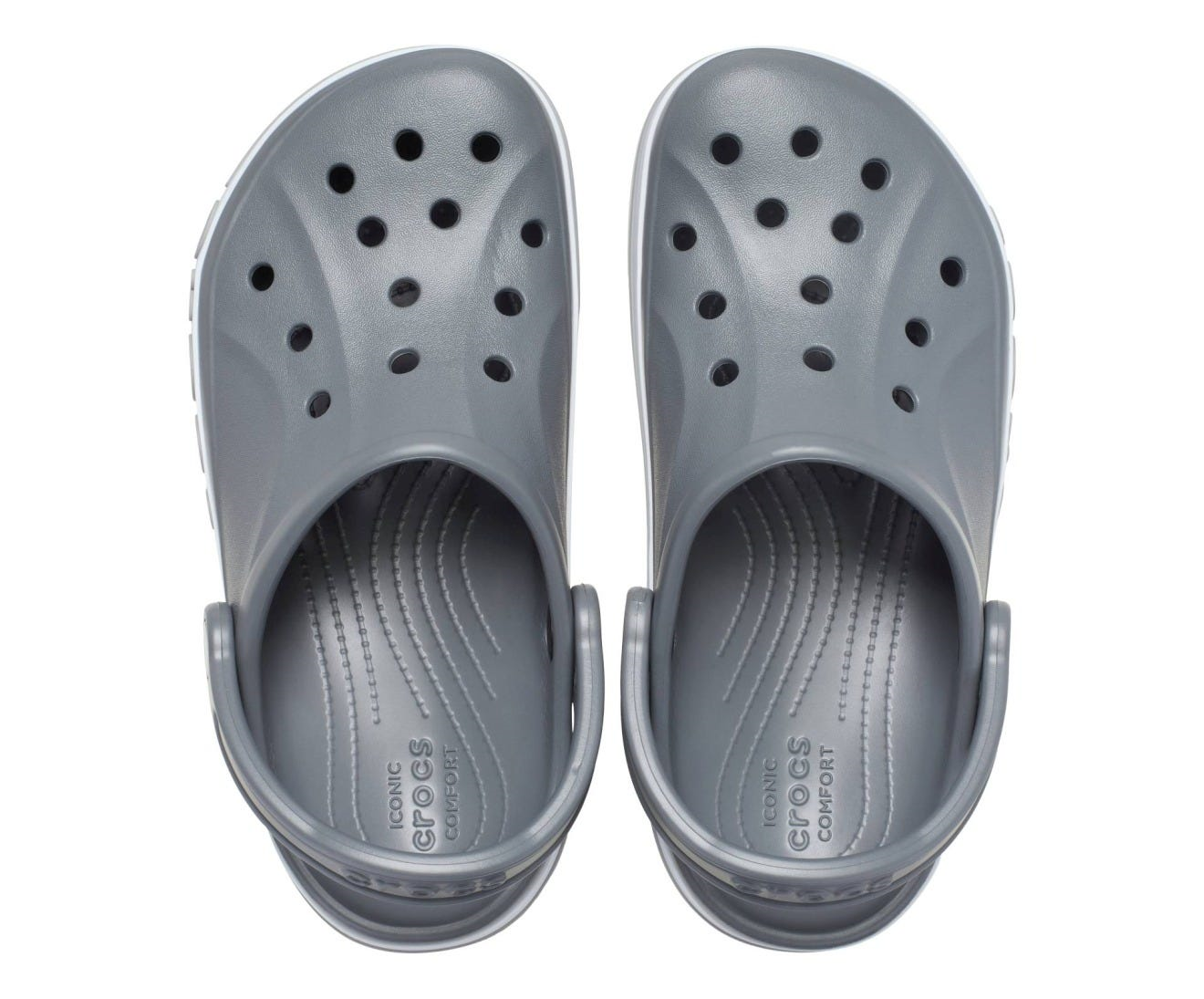 Crocs Crocs Unısex Marka Logolu Rahat Taban Gri Terlik 205089-0IE