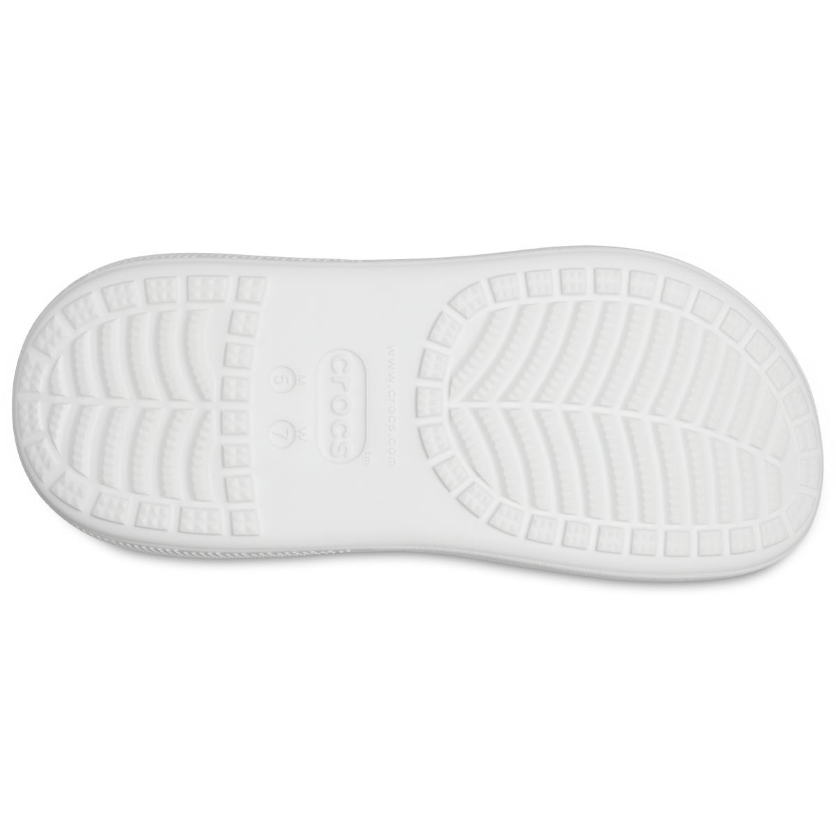 Crocs Crocs Unısex Marka Logolu Rahat Günlük Kullanım Beyaz Terlik 207521-100