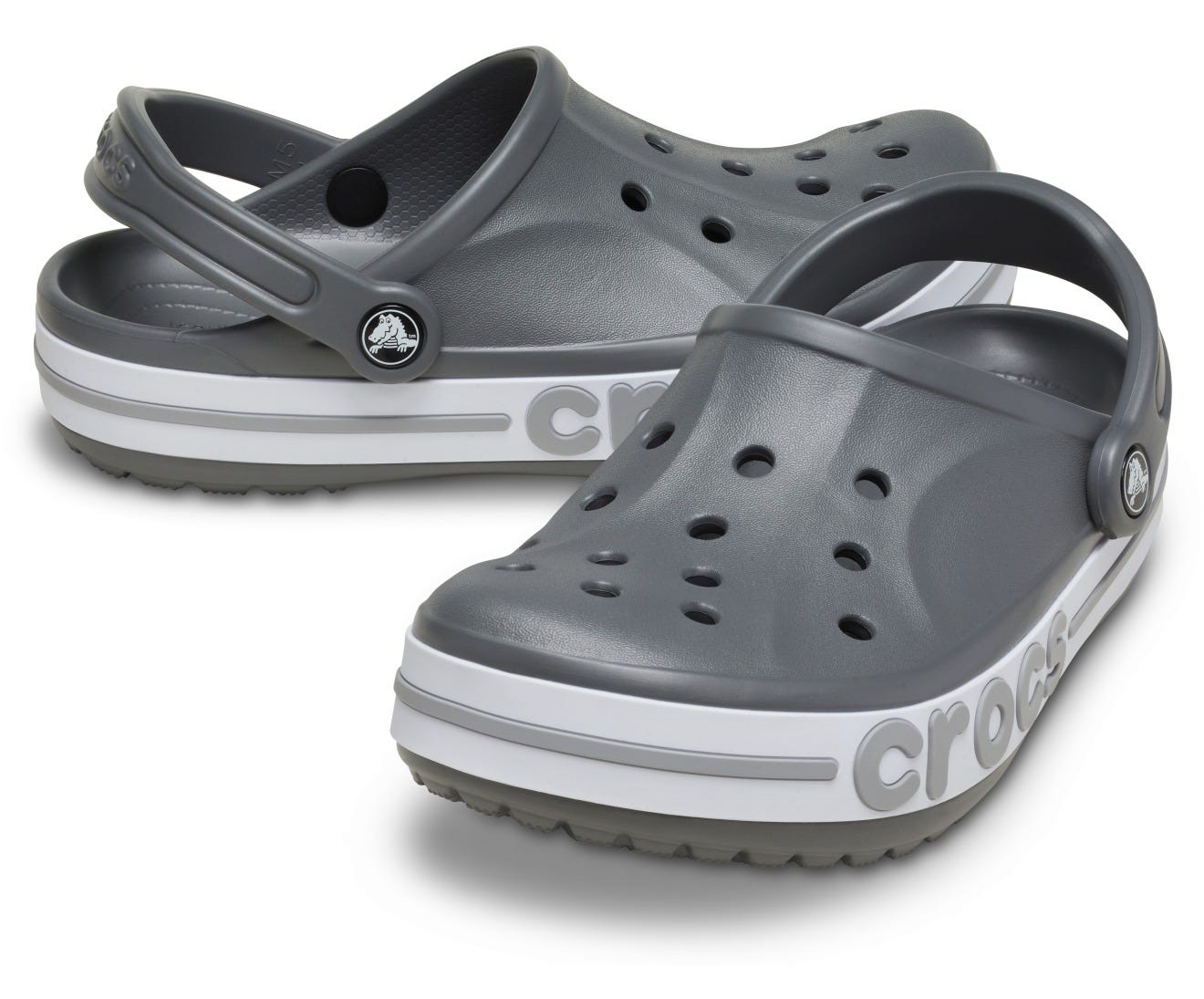 Crocs Crocs Unısex Marka Logolu Rahat Taban Gri Terlik 205089-0IE
