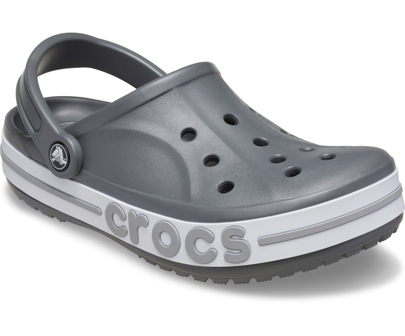 Crocs Crocs Unısex Marka Logolu Rahat Taban Gri Terlik 205089-0IE