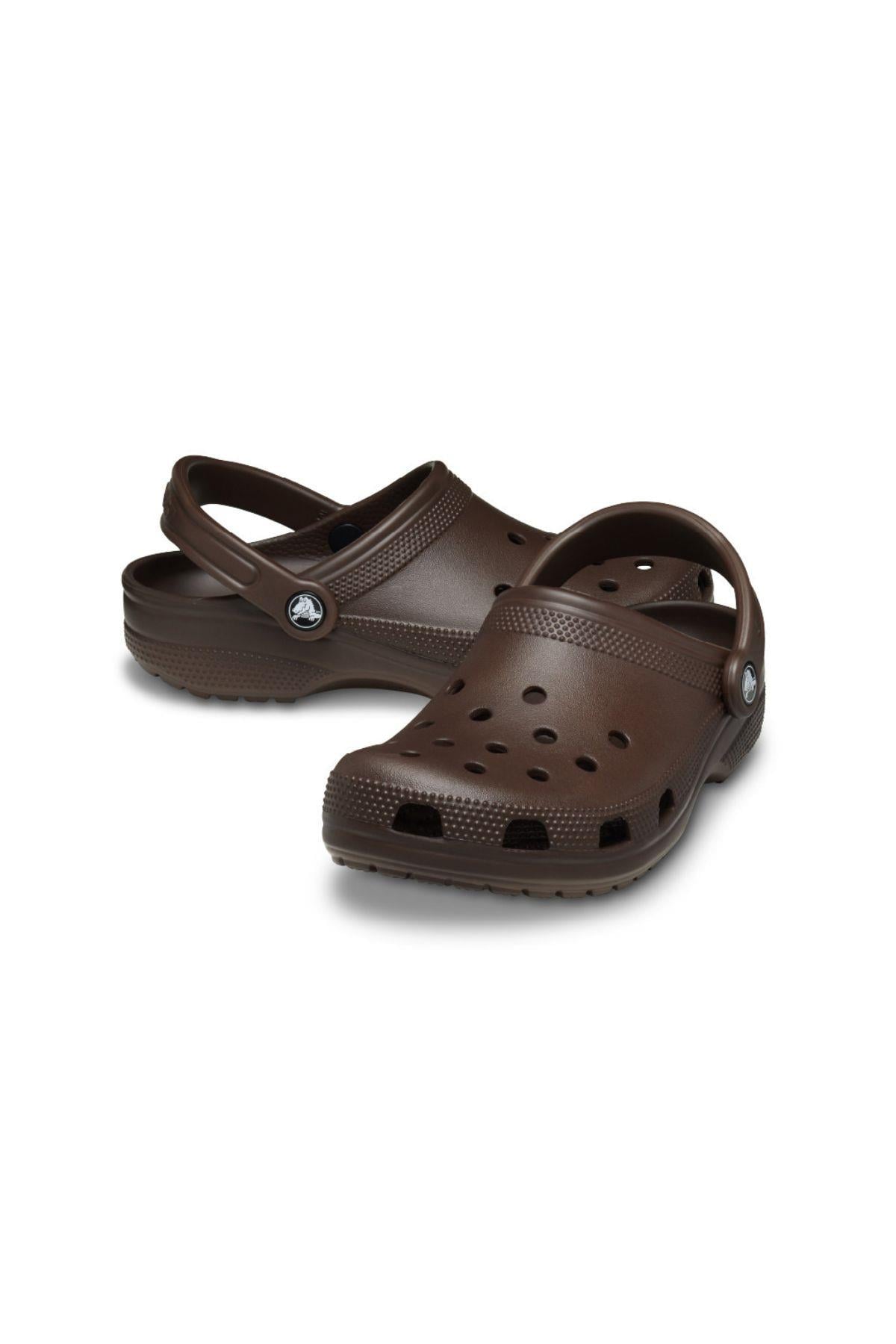 Crocs Crocs Unısex Marka Logolu Rahat Günlük Kullanım Kahverengi Terlik 10001-21Q