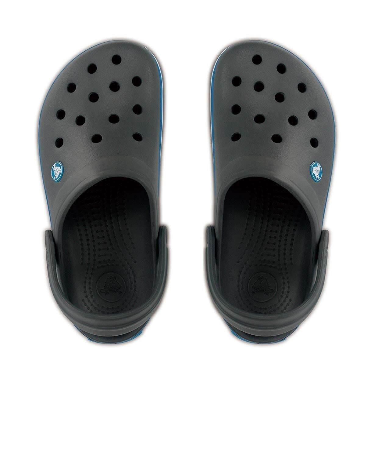 Crocs Crocs UNISEX Renkli Logo Detaylı Günlük Lacivert-Gri Terlik 11016-07W
