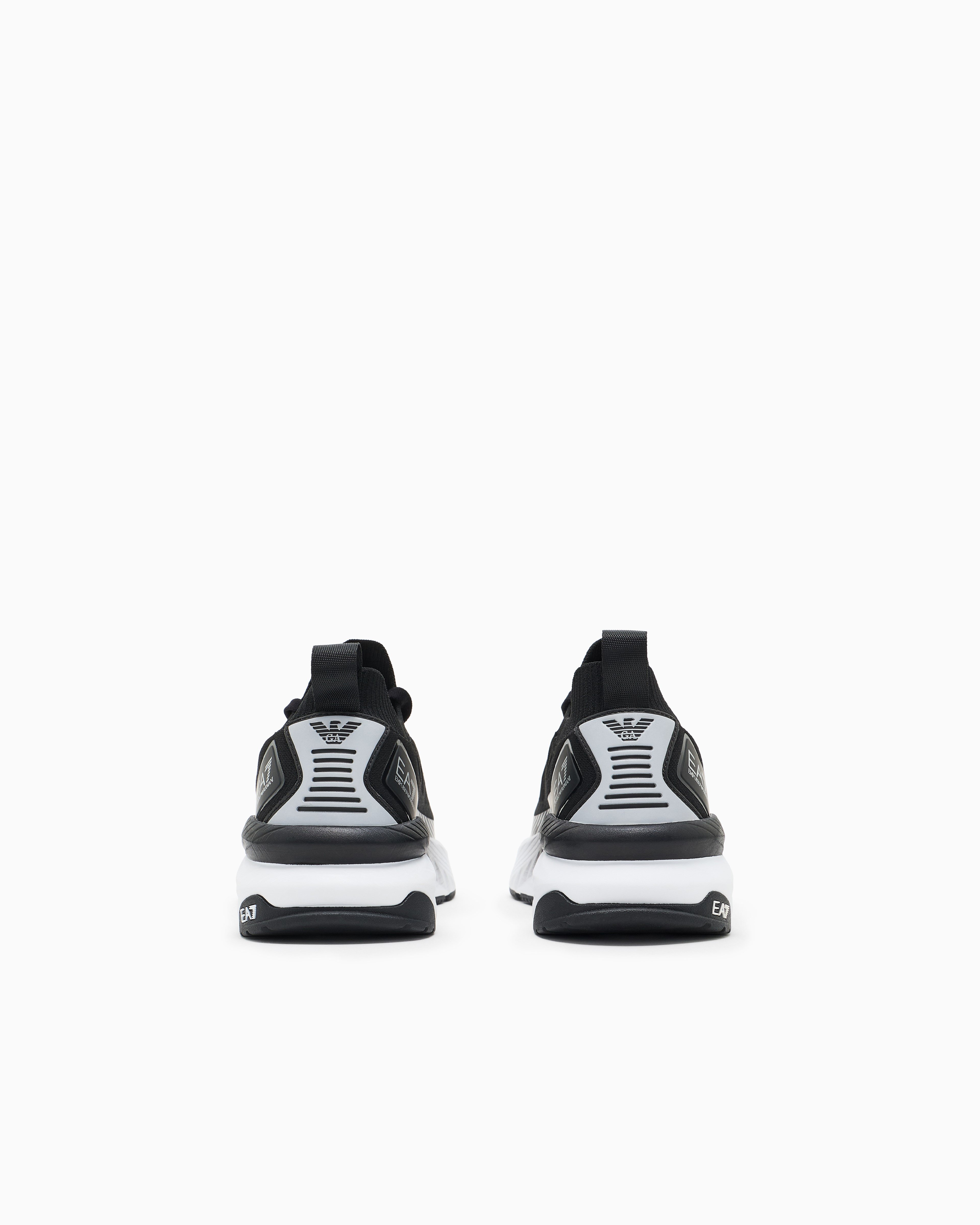 EA7 Ea7 Erkek Bağcıklı Rahat Taban Logo Detaylı Deri Günlük Siyah Sneaker 7X000343 AF18639-MC032