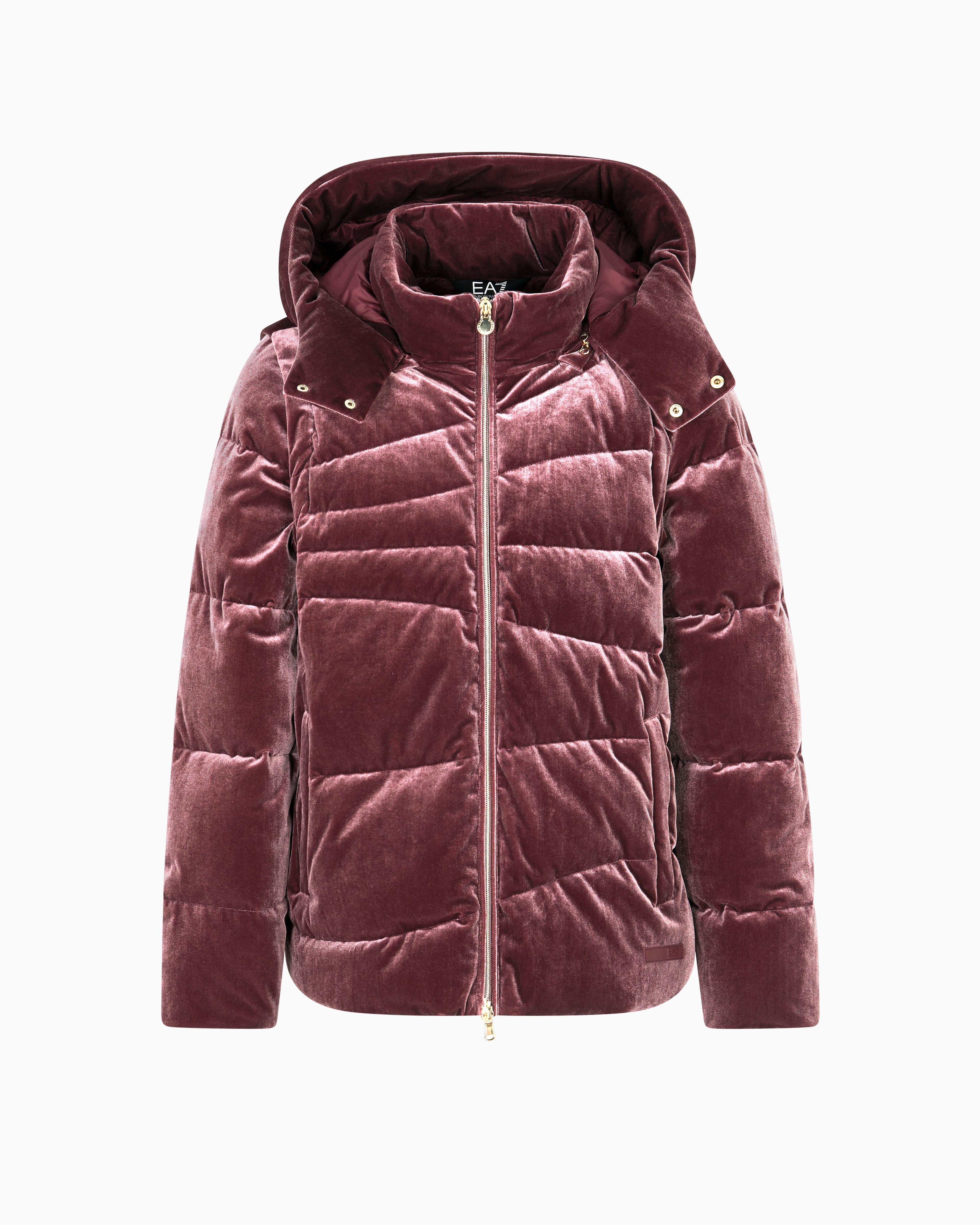 EA7 Ea7 Erkek Çıkarılabilir Fermuarlı Kapüşon Ve Kollar Uyumlu İşlemeli Logo Cepli Bordo Mont 7W000441 AF15654-M5064