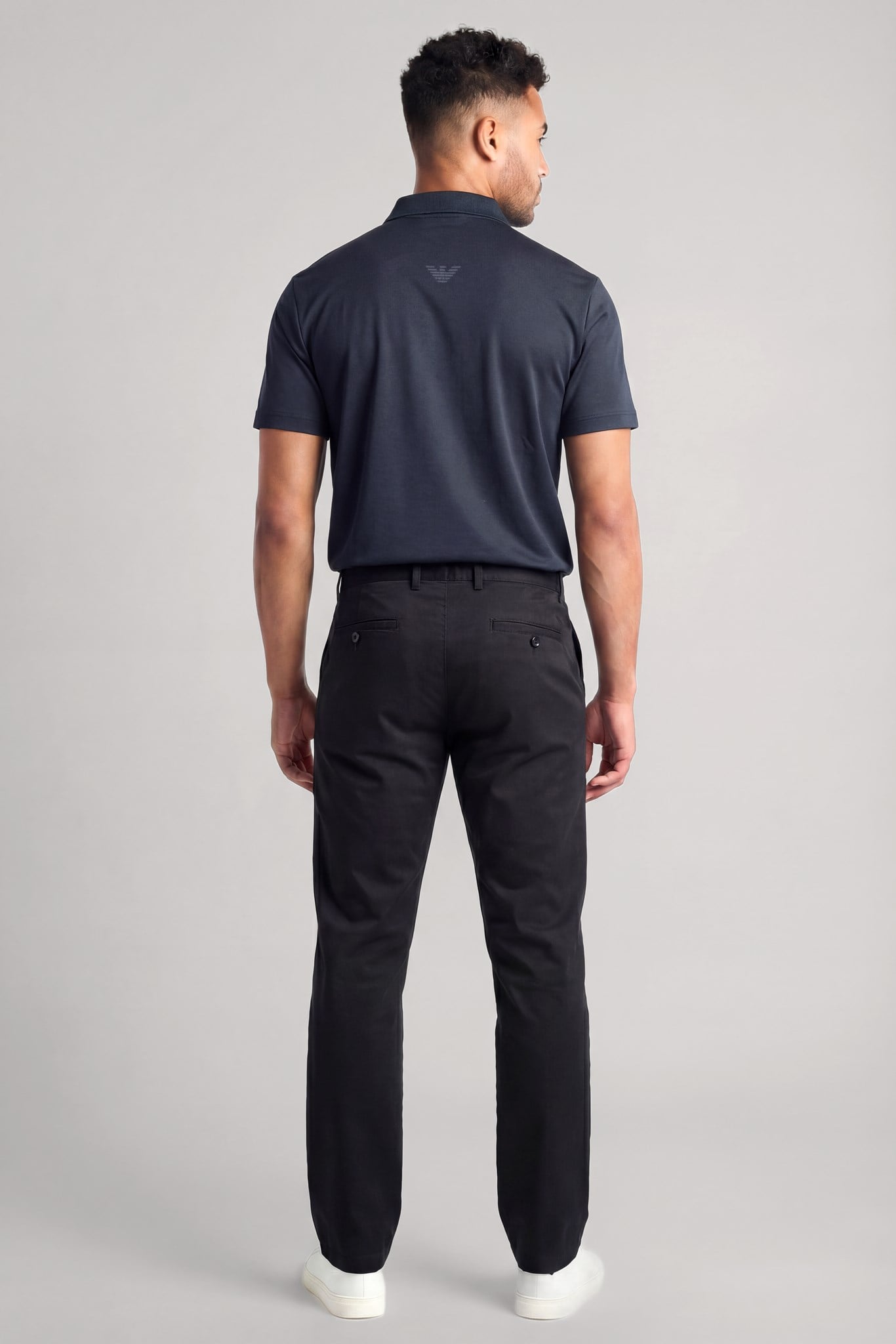 EA7 Ea7 Erkek EA7 Logo Etiketli Kısa Kollu Lacivert Polo Yaka T-Shirt 7M001291 AF22175-UB102