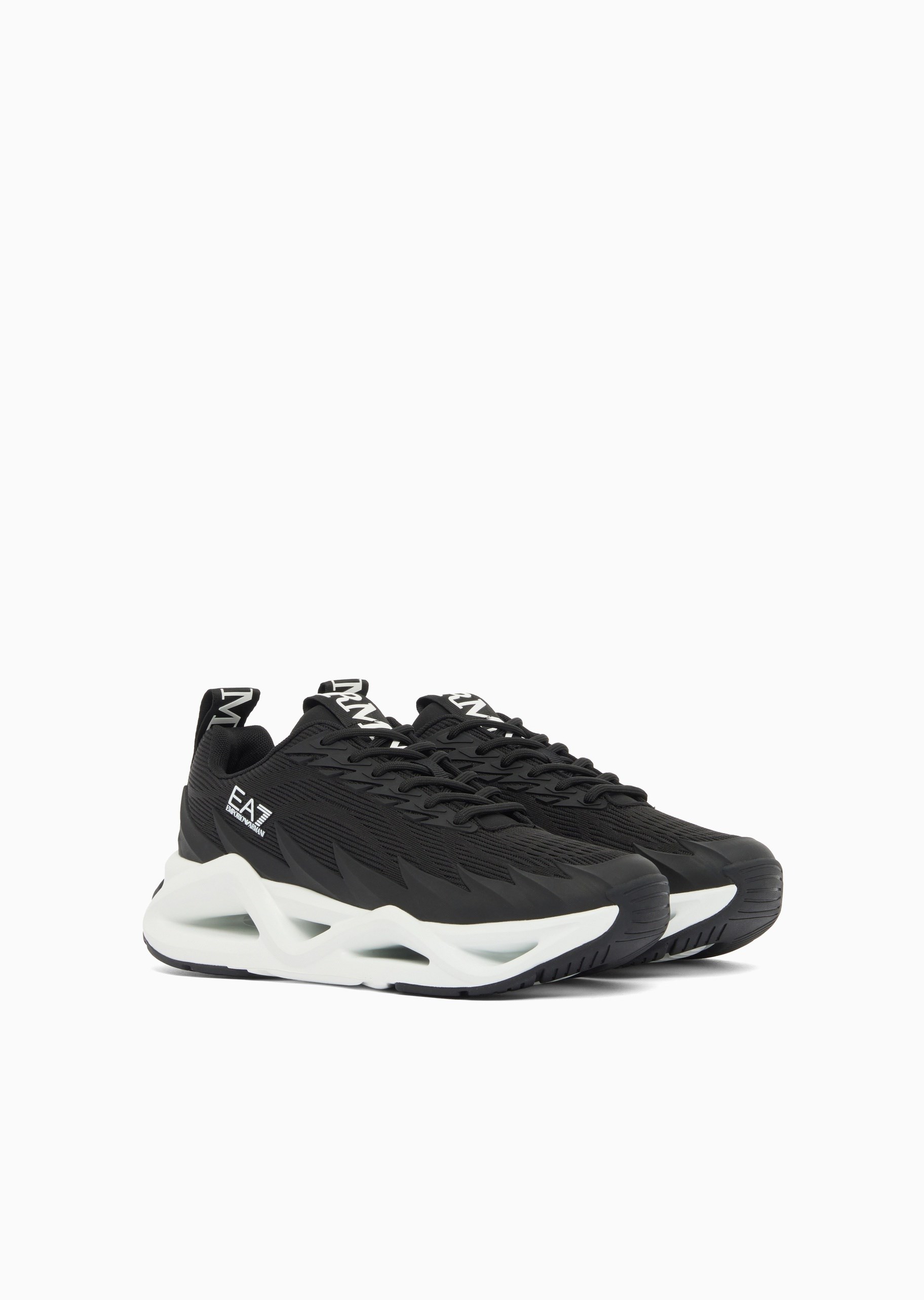 EA7 Ea7 Erkek Fileli Rahat Taban Bağlamalı Spor Siyah Sneaker 7X000304 AF18442-MC001