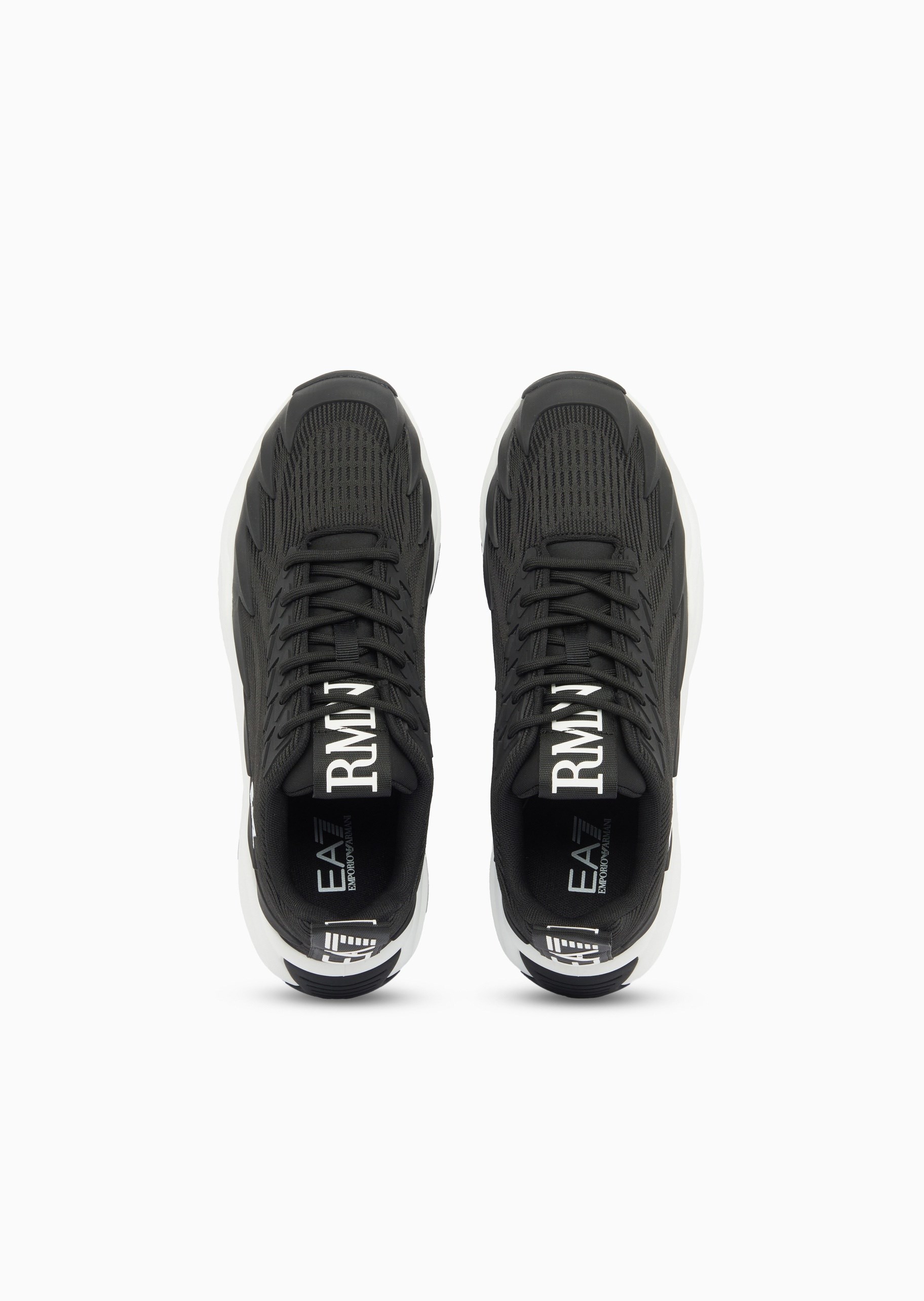 EA7 Ea7 Erkek Fileli Rahat Taban Bağlamalı Spor Siyah Sneaker 7X000304 AF18442-MC001