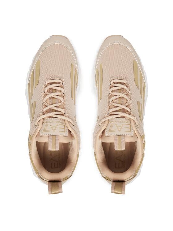 EA7 Ea7 Erkek Hafif Yüksek Taban Kartal Logolu Bej Sneaker X8X217 XK433-M1136
