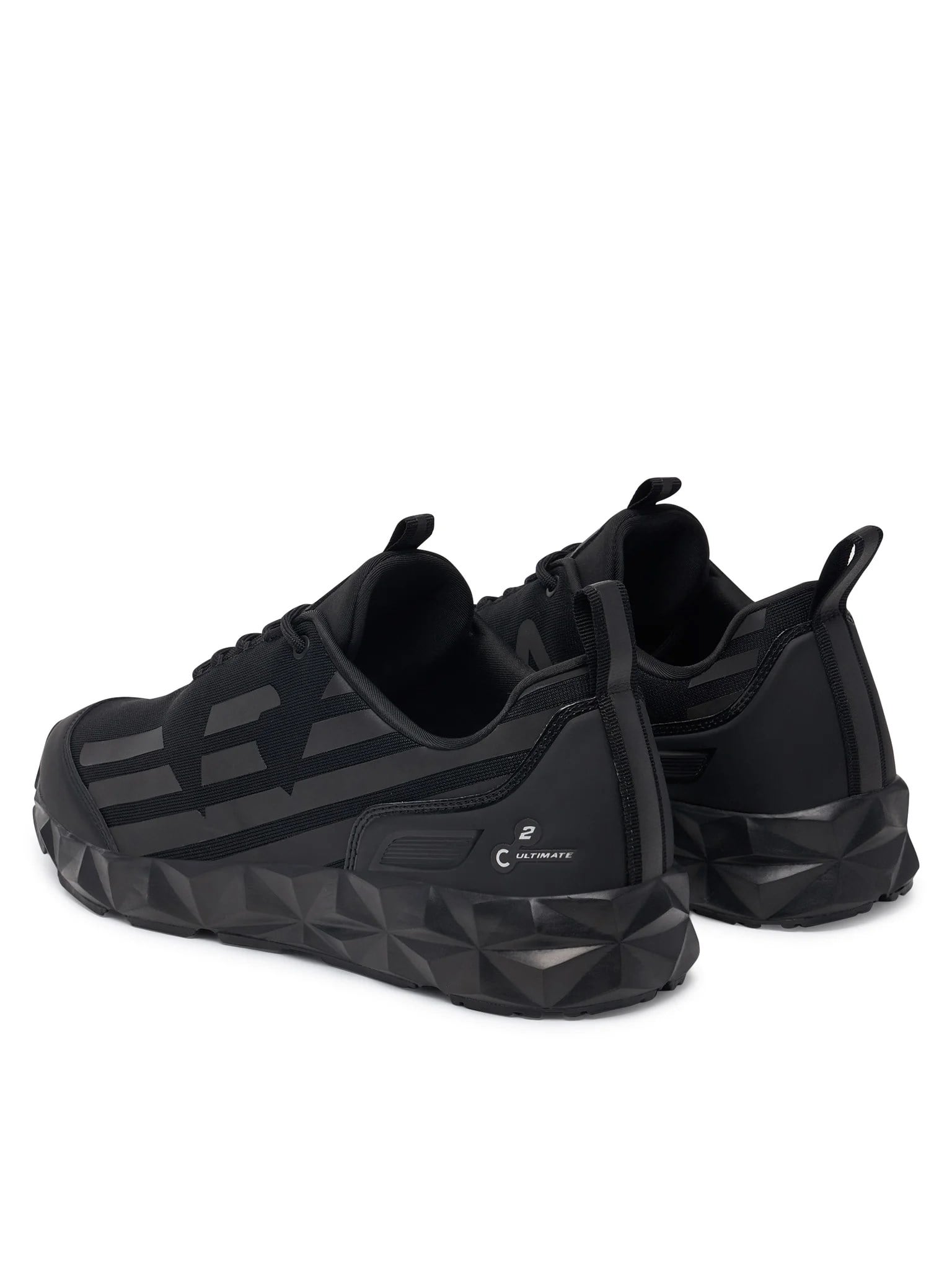 EA7 Ea7 Erkek Hafif Yüksek Taban Kartal Logolu Siyah Sneaker X8X217 XK433-MC061