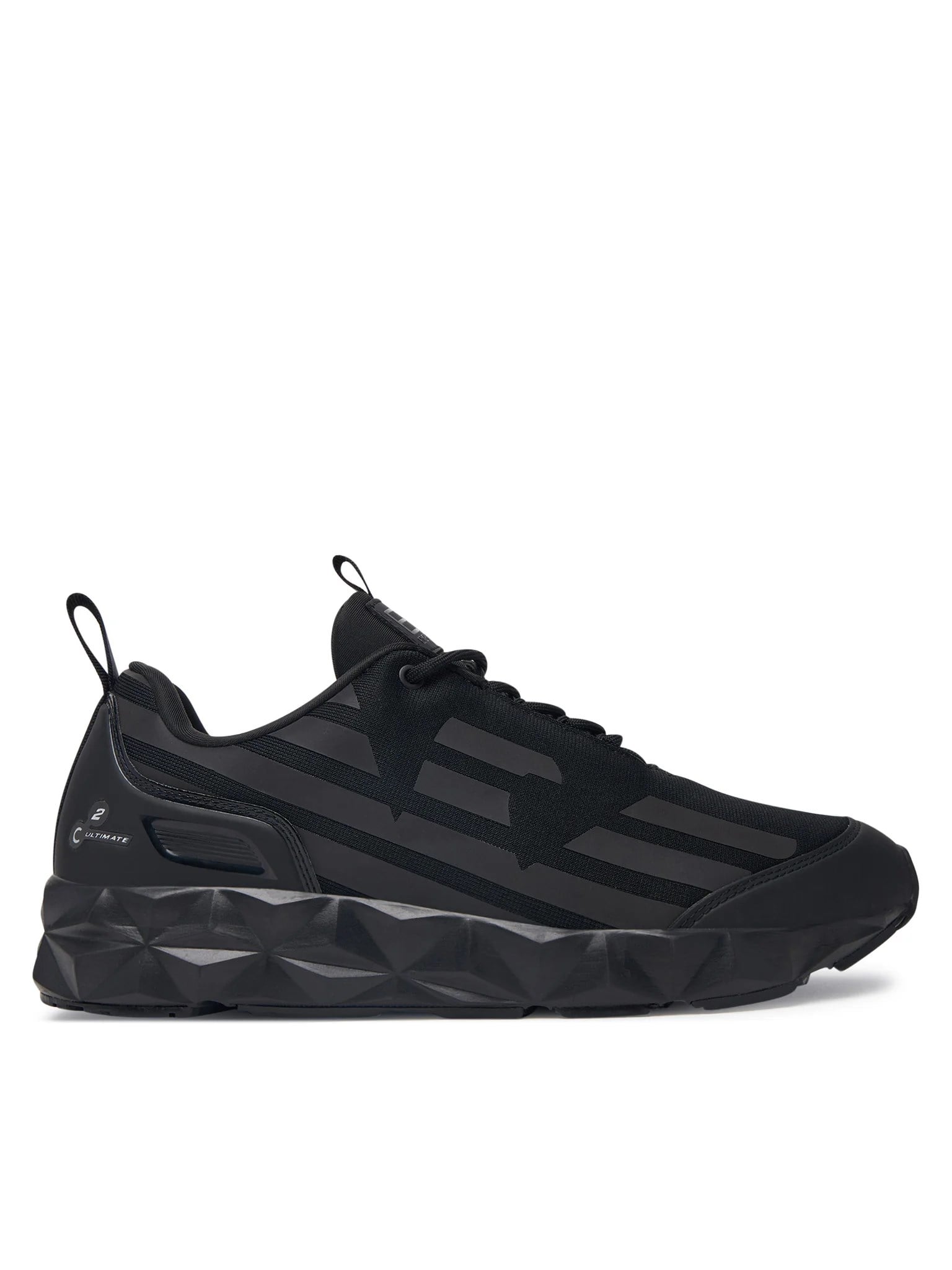 EA7 Ea7 Erkek Hafif Yüksek Taban Kartal Logolu Siyah Sneaker X8X217 XK433-MC061