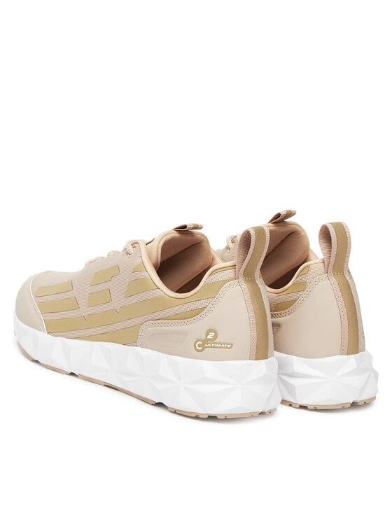 EA7 Ea7 Erkek Hafif Yüksek Taban Kartal Logolu Bej Sneaker X8X217 XK433-M1136