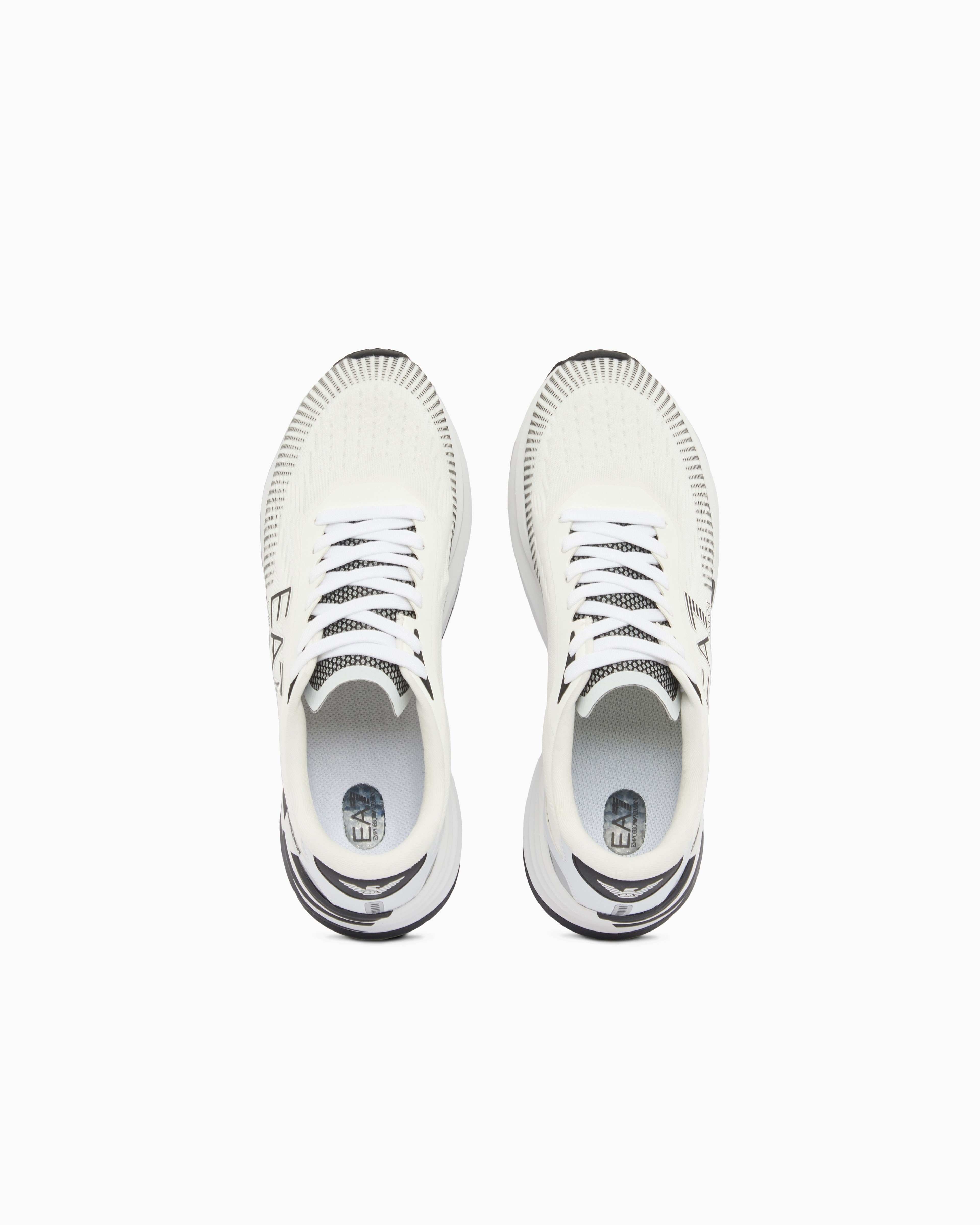 EA7 Ea7 Erkek Kalın ve Rahat Tabanlı File Detaylı Beyaz Sneaker 7X000651 AF23103-MZ021