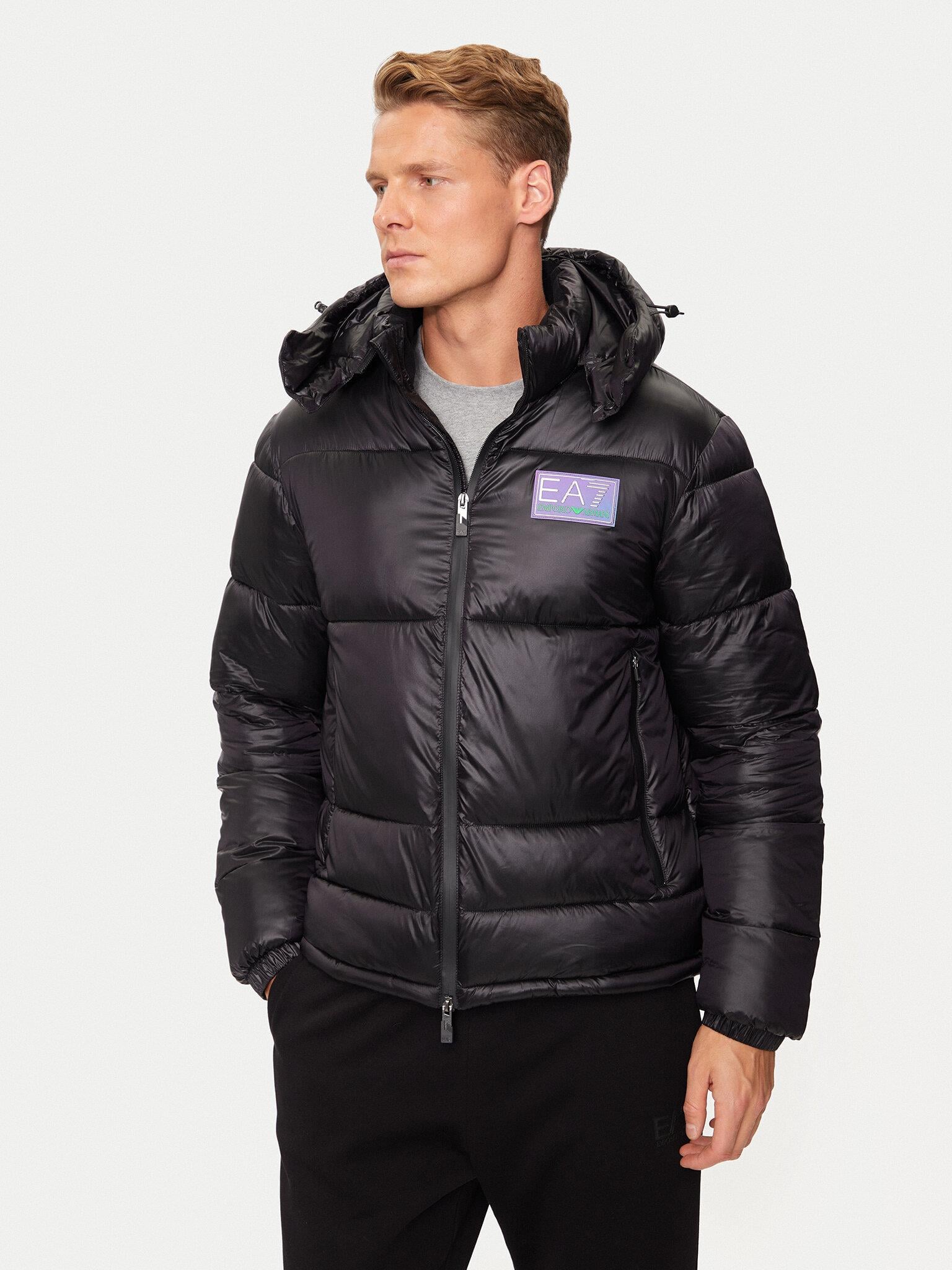 Ea7 Ea7 Erkek Kapitoneli Regular Fit Kapüşonlu Şişme Siyah Ceket 6DPB71 PN2MZ-1200