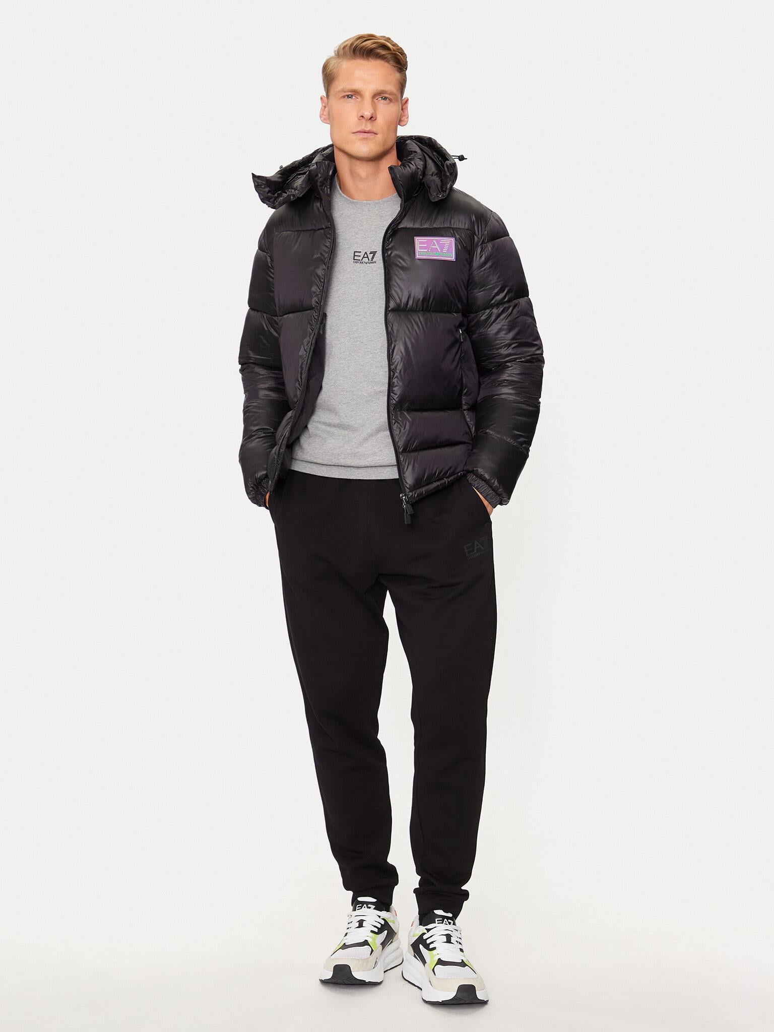 Ea7 Ea7 Erkek Kapitoneli Regular Fit Kapüşonlu Şişme Siyah Ceket 6DPB71 PN2MZ-1200