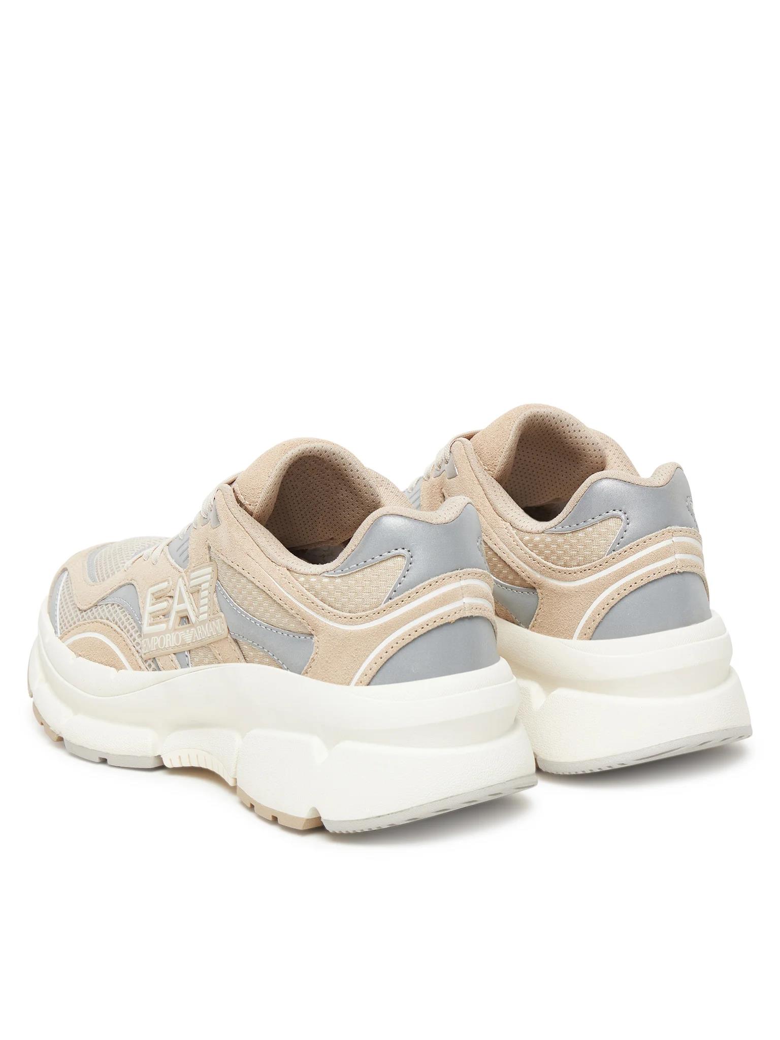 EA7 Ea7 Erkek Konforlu Taban Bağıcıklı Bej Sneaker X8X237 XK425-MZ202