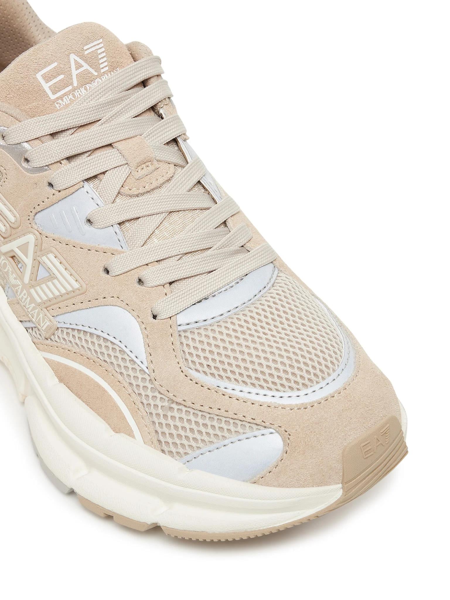 EA7 Ea7 Erkek Konforlu Taban Bağıcıklı Bej Sneaker X8X237 XK425-MZ202