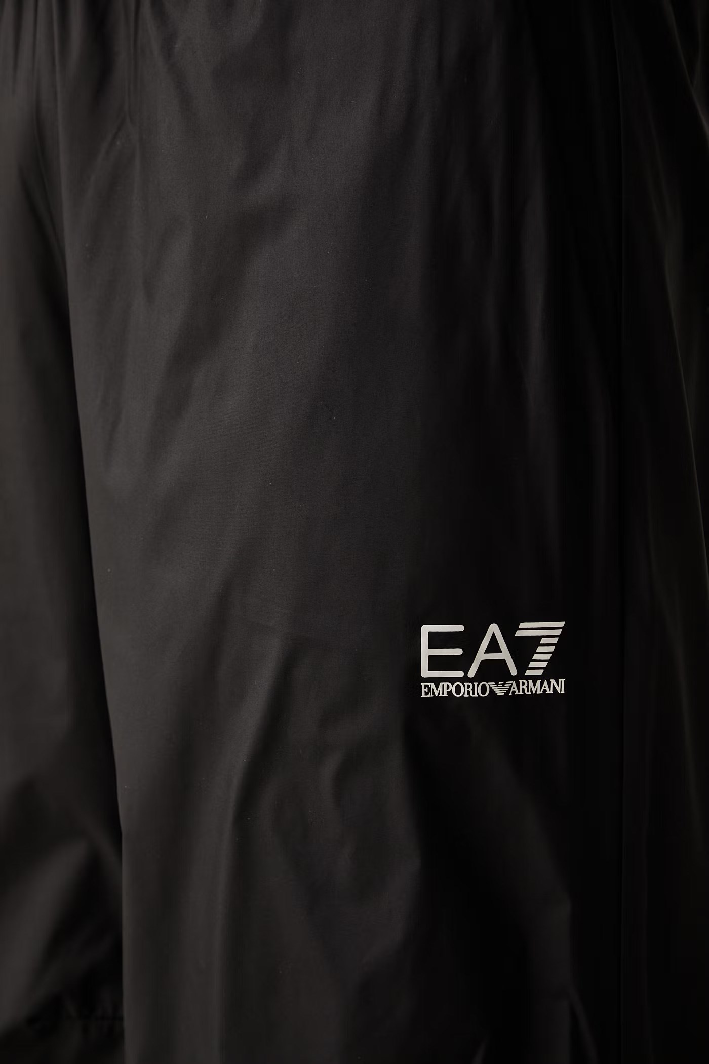 EA7 Ea7 Erkek Logo Detaylı Dik Yakalı Normal Kalıp Paçası Lastikli Siyah Spor Eşofman Takımı 7M002160 AF26223-UC001