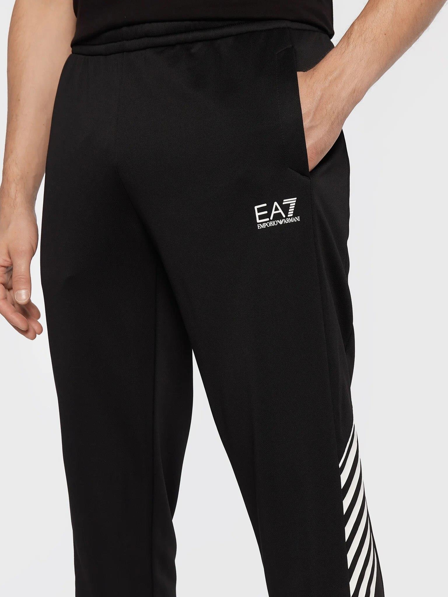 Ea7 Ea7 Erkek Logolu Rahat Günlük Siyah1 Spor Eşofman Altı 6LPP55 PJ16Z-1200