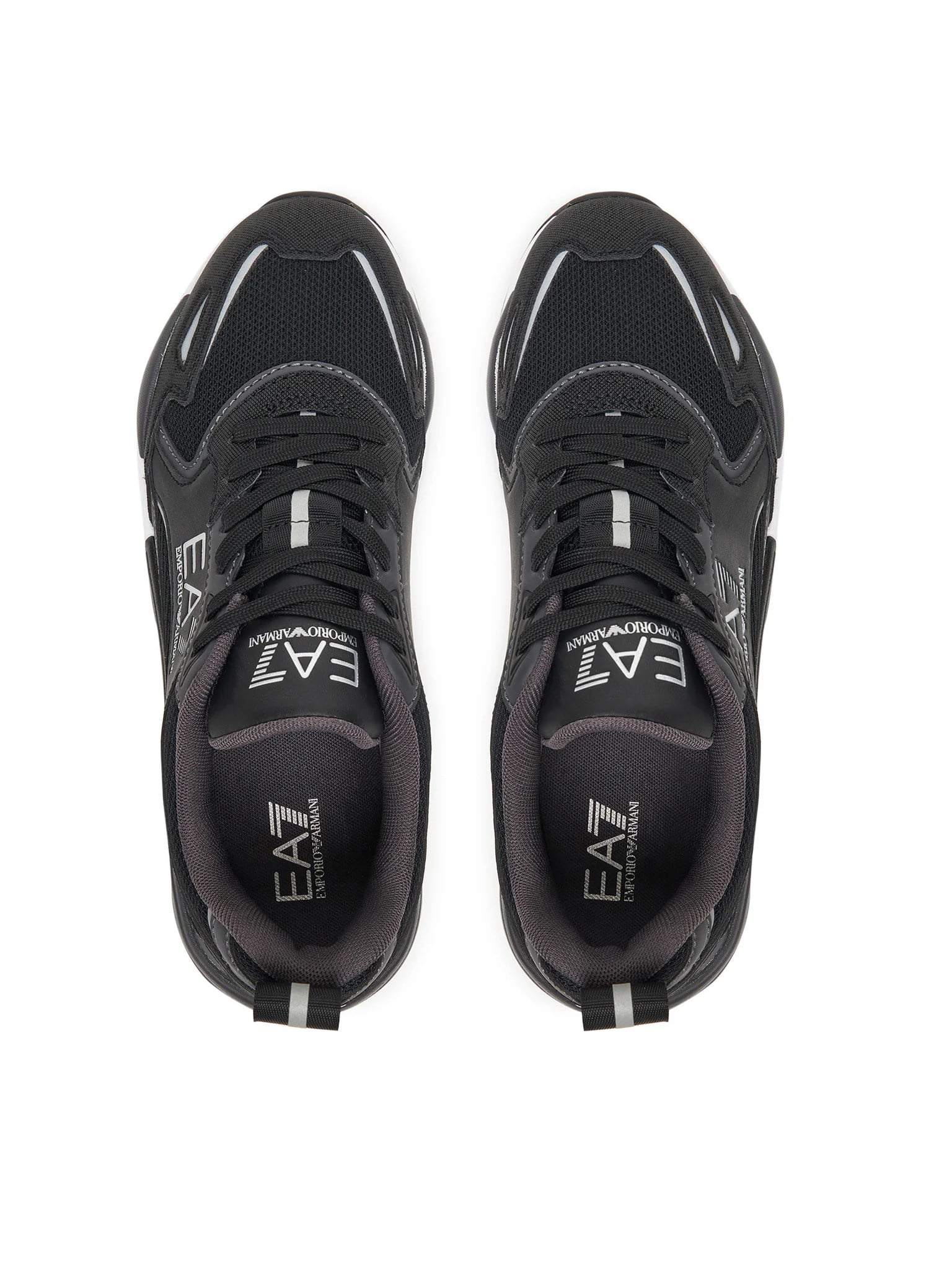 EA7 Ea7 Erkek Marka Logolu Rahat Taban Bağıcıklı Siyah-Beyaz Sneaker 7X000308 AF18447-MZ234