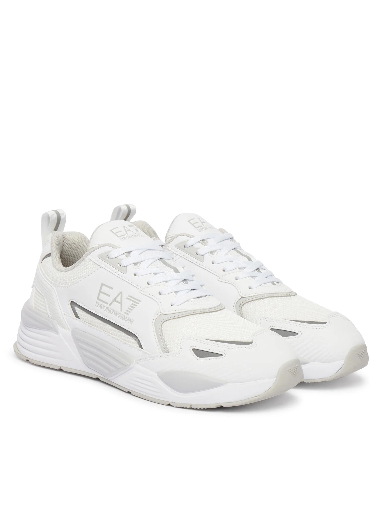 EA7 Ea7 Erkek Marka Logolu Rahat Taban Bağıcıklı Beyaz Sneaker 7X000308 AF18447-MZ533
