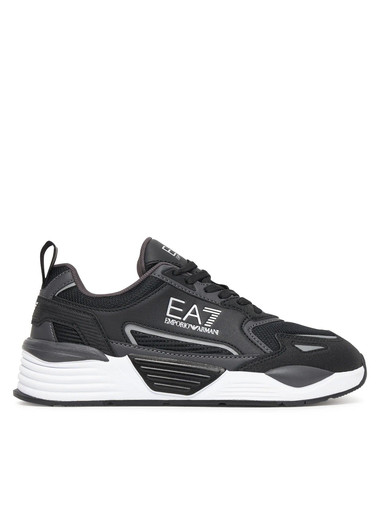 EA7 Ea7 Erkek Marka Logolu Rahat Taban Bağıcıklı Siyah-Beyaz Sneaker 7X000308 AF18447-MZ234