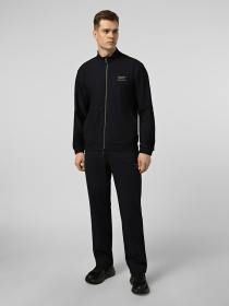 EA7 Ea7 Erkek Normal Kesim Dik Yakalı Fermuarlı Uzun Kollu Lacivert Sweatshirt 7M001338 AF21099-UB102