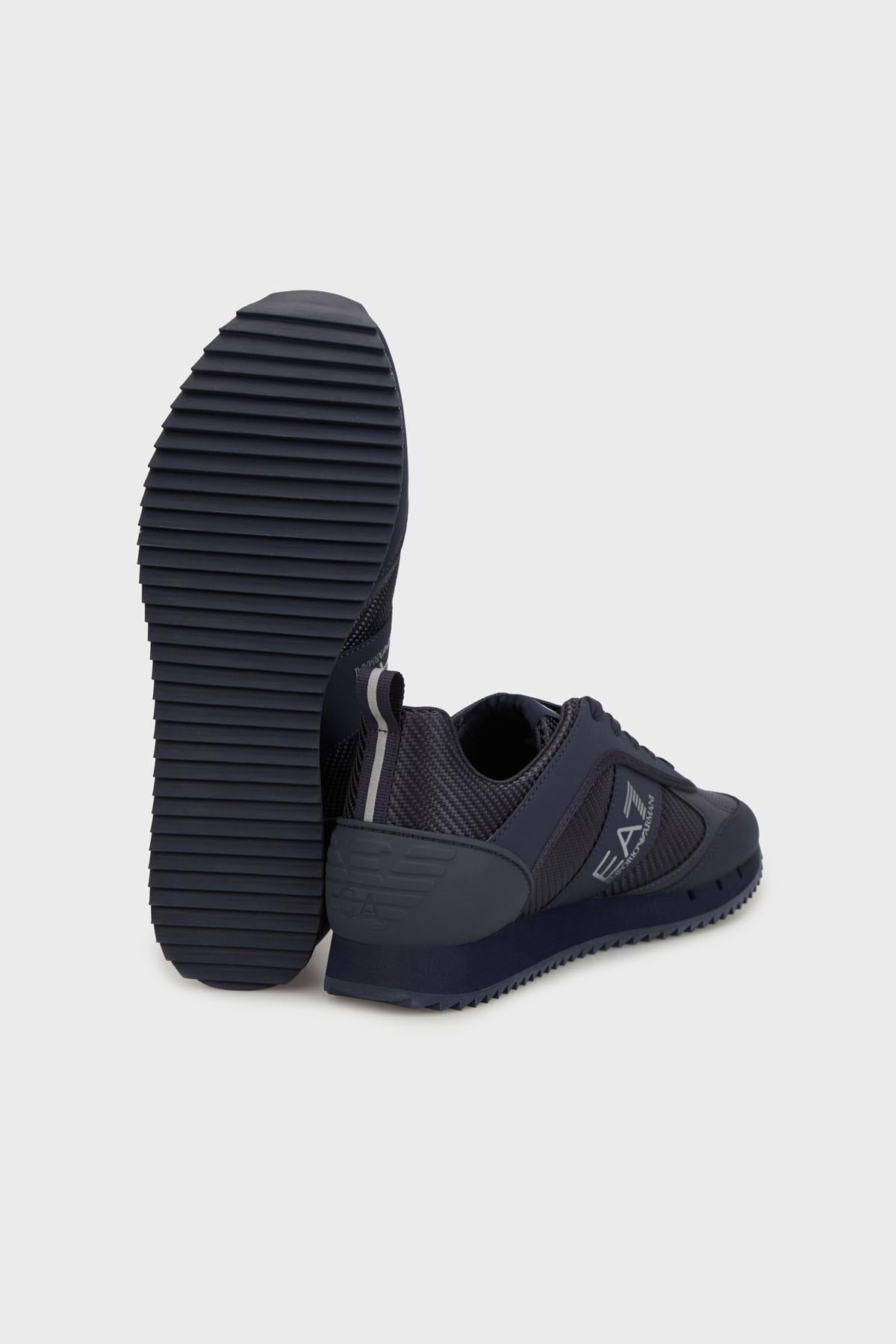 EA7 Ea7 Erkek Rahat Taban Nefes Alabilen File Detaylı Kartal Motifli Lacivert Sneaker 7X000337 AF18613-MZ187