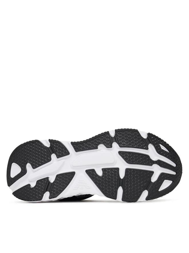 EA7 Ea7 Erkek Rahat Yüksek Tabanlı Nefes Alabilir File Detaylı Armani Kartal Logolu Beyaz-Siyah Sneaker X8X239 XK432-MC001