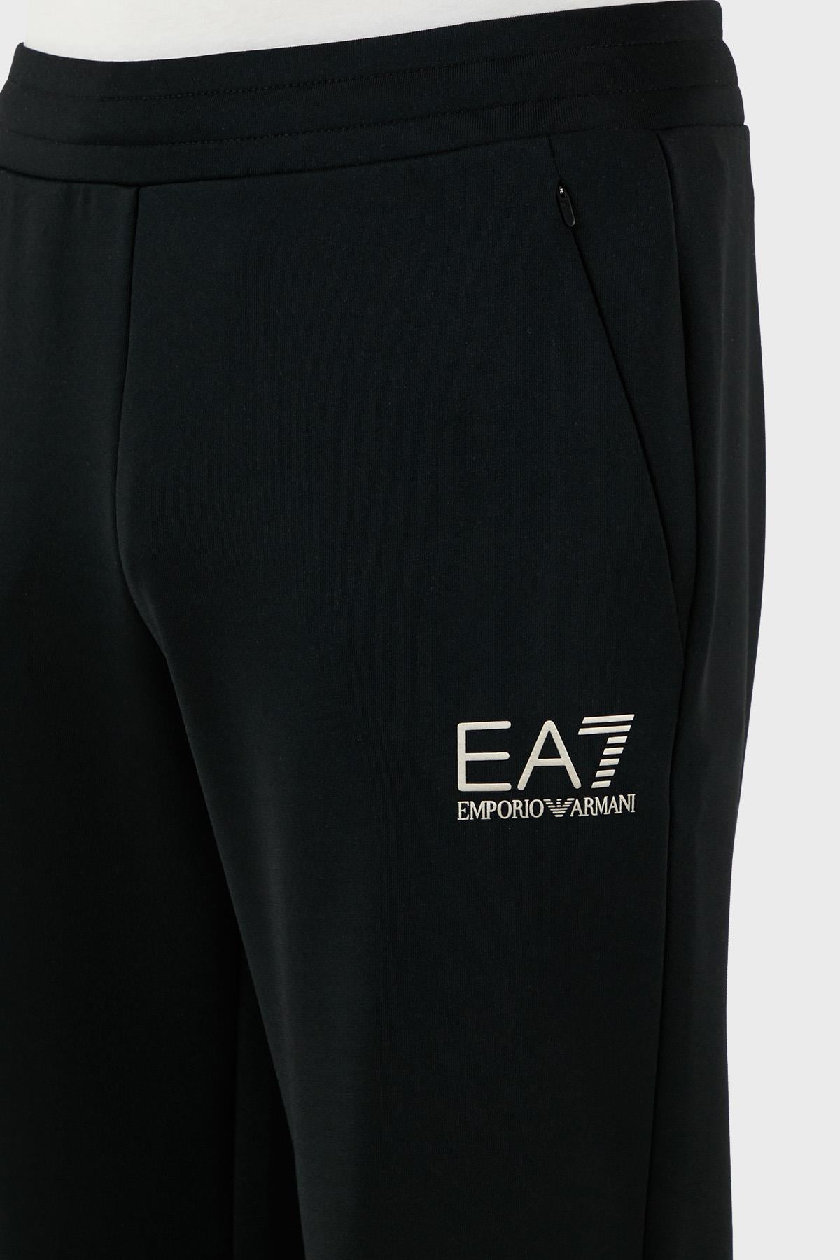 Ea7 Ea7 Erkek Regular Fit Cepli Lastikli Paça Pamuklu Siyah Spor Eşofman Altı 7M000306 AF13740-UC001