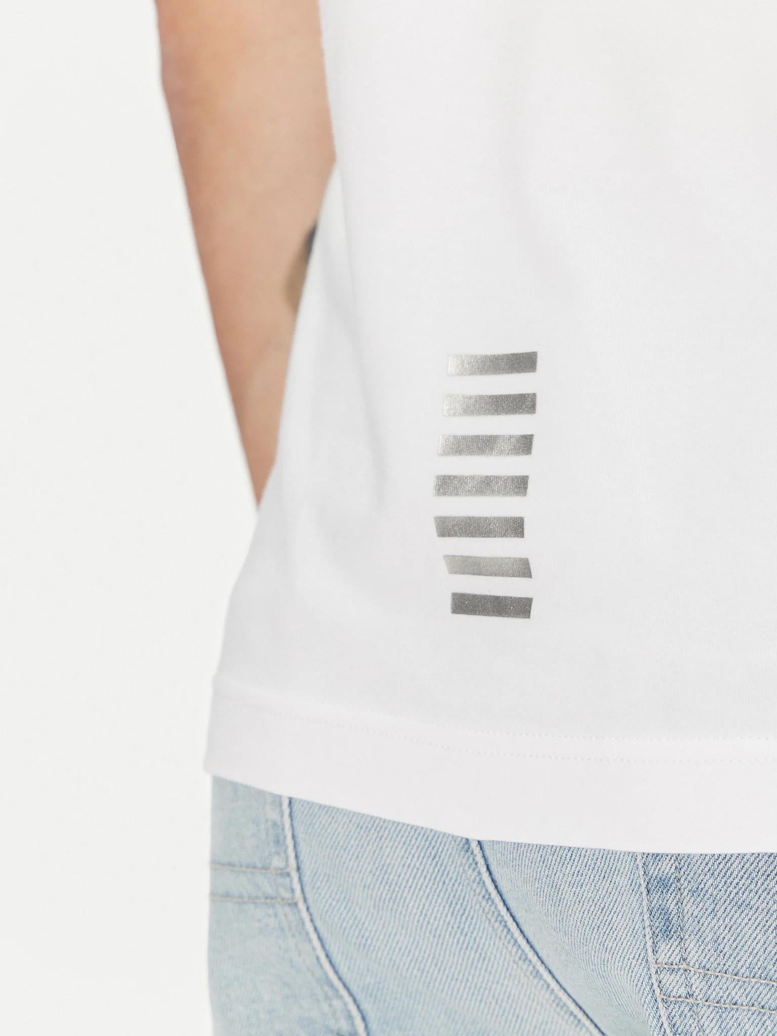EA7 Ea7 Erkek Regular Fit Logo Baskılı Kısa Kollu Pamuklu Beyaz Polo Yaka T-Shirt 8NPF14 PJVQZ-0100